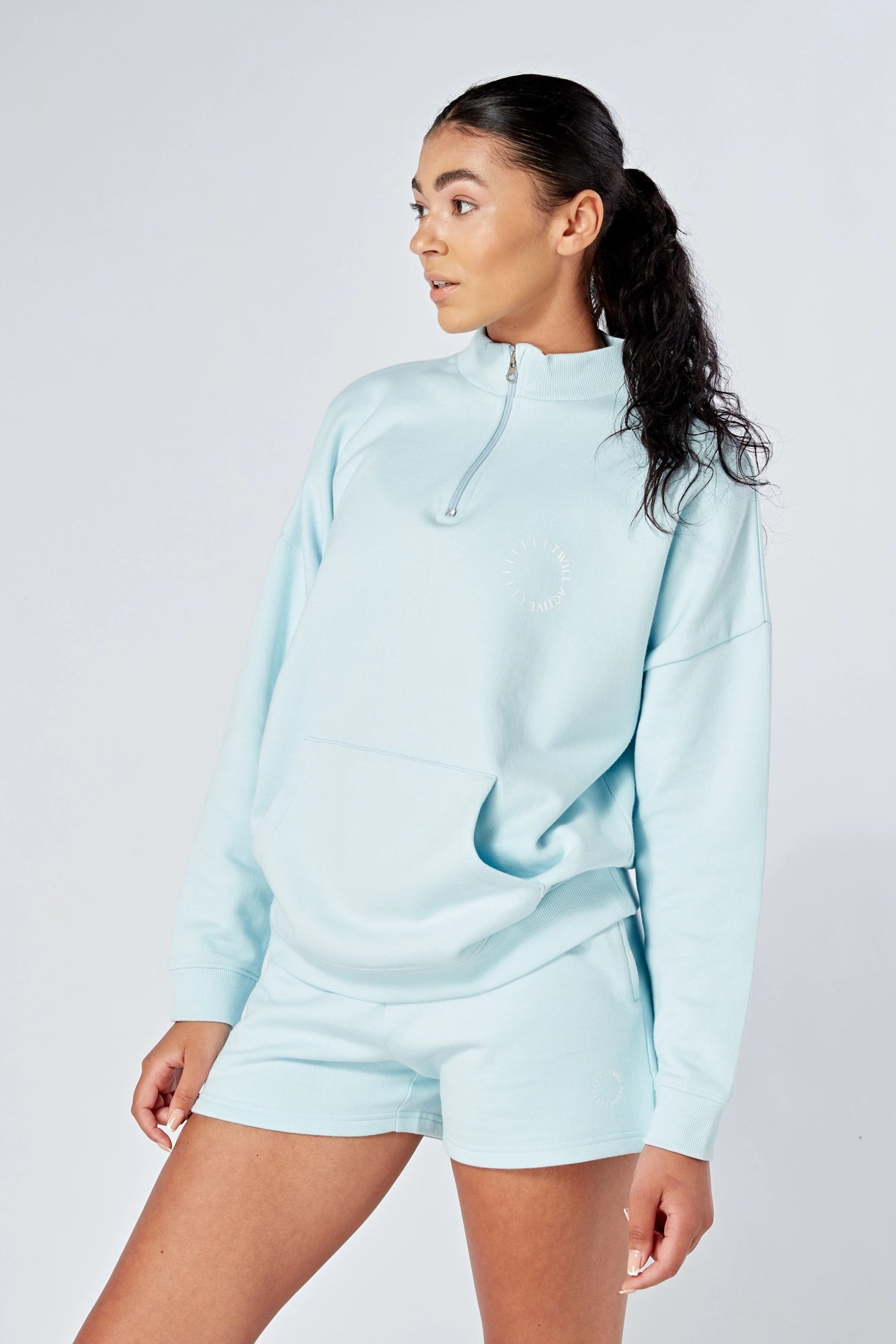Oversized Funnel Neck Zip Up Sweatshirt for Women | Cozy Fleece Pullover Hoodie | Casual Loungewear & Streetwear | Perfect for Fall Winter Outfits