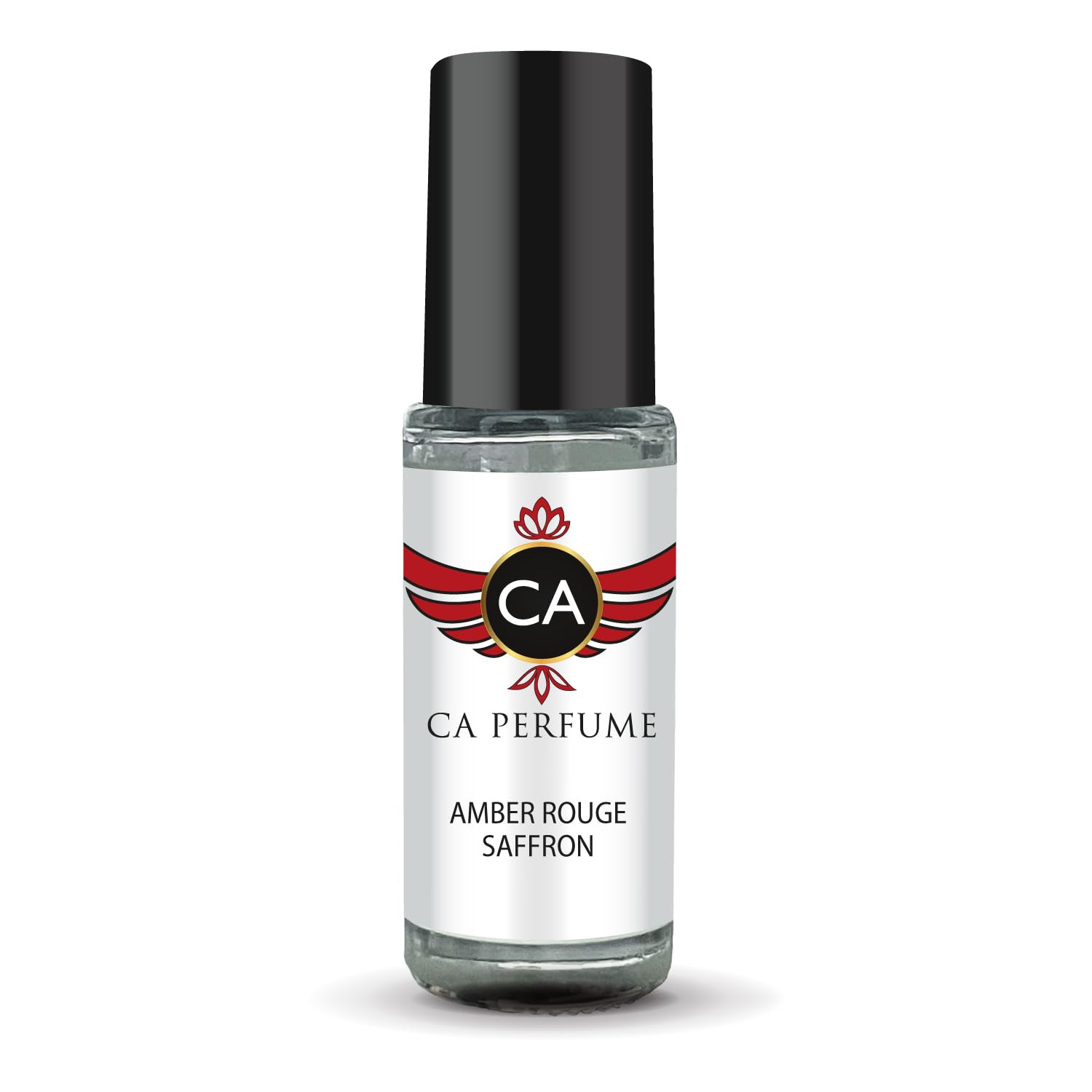 Amber Rouge Saffron Perfume Oil Roll-On 0.14oz (4ml) - Unisex Fragrance for Women & Men | Long-Lasting Scent for Date Night, Office & Special Occasions