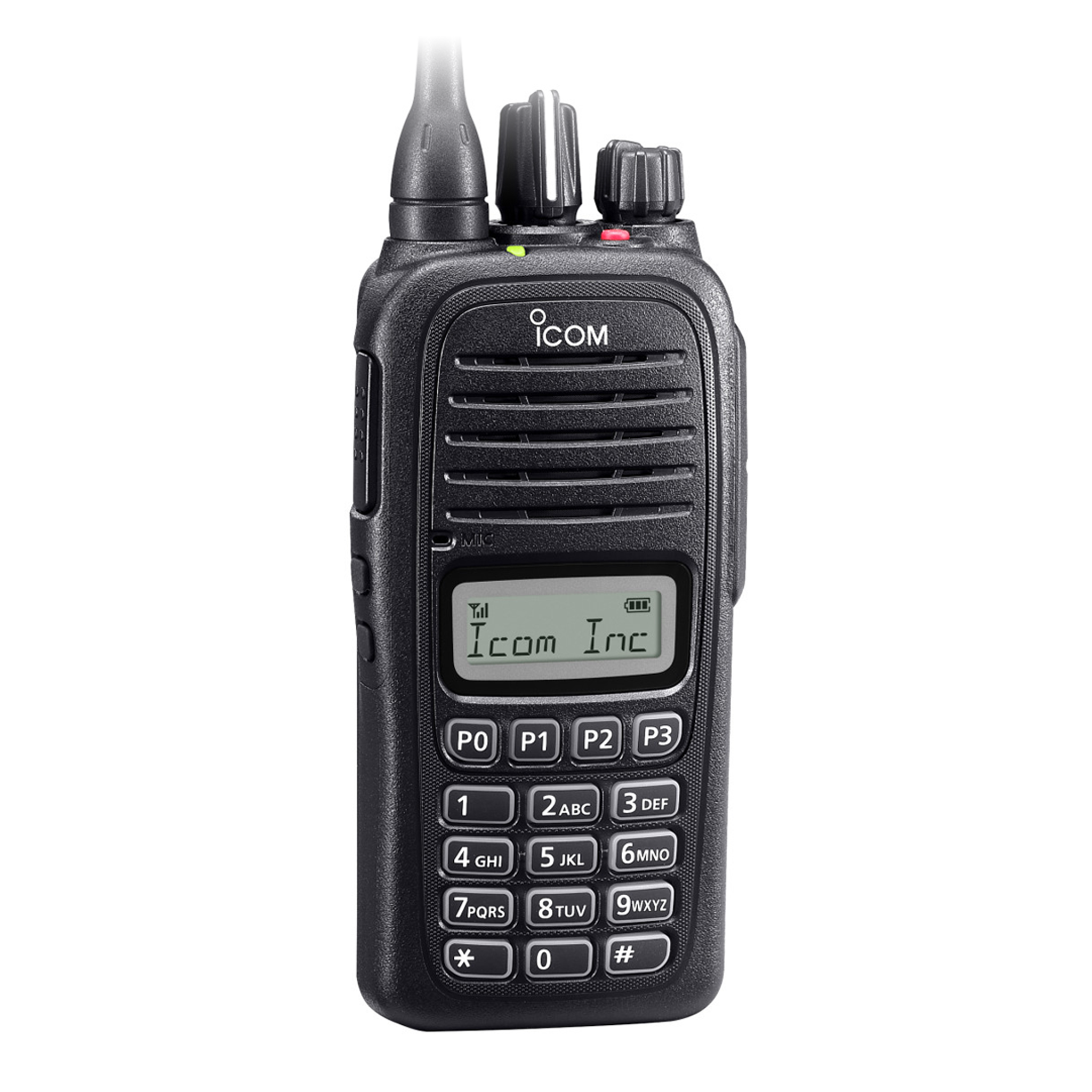 Icom F2000T UHF Portable Two-Way Radio with LCD Display & Full Keypad | Durable, Waterproof Walkie Talkie for Construction, Warehouse & Outdoor Adventures