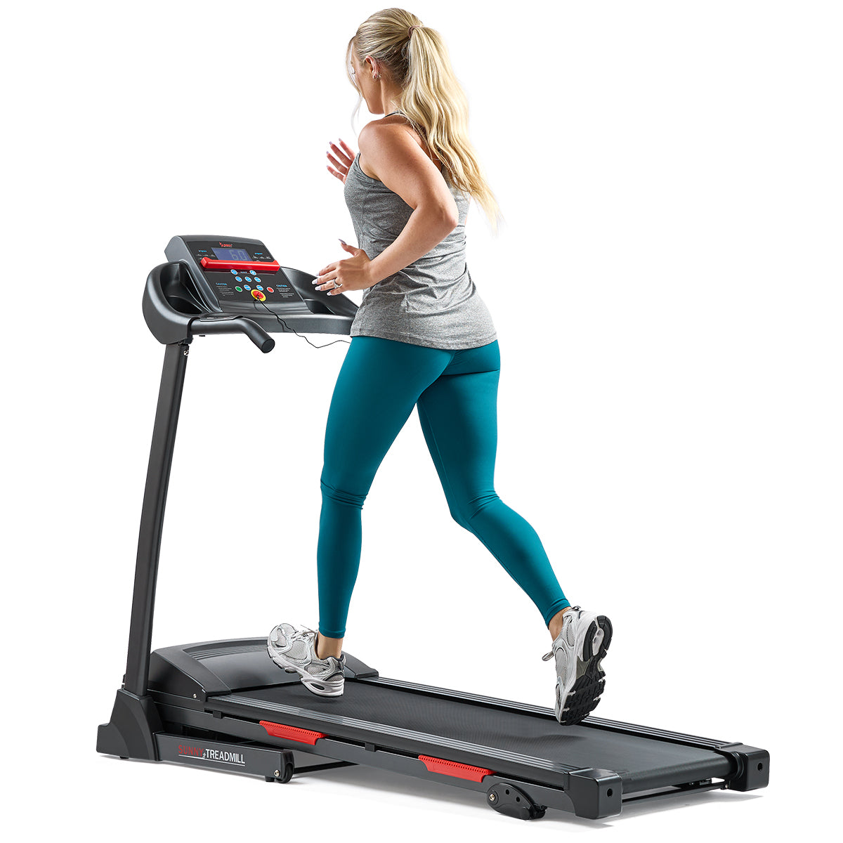 Smart Motorized Treadmill with Manual Incline - Home Gym Equipment for Cardio Workouts & Fitness Training | Perfect for Small Spaces & Indoor Exercise