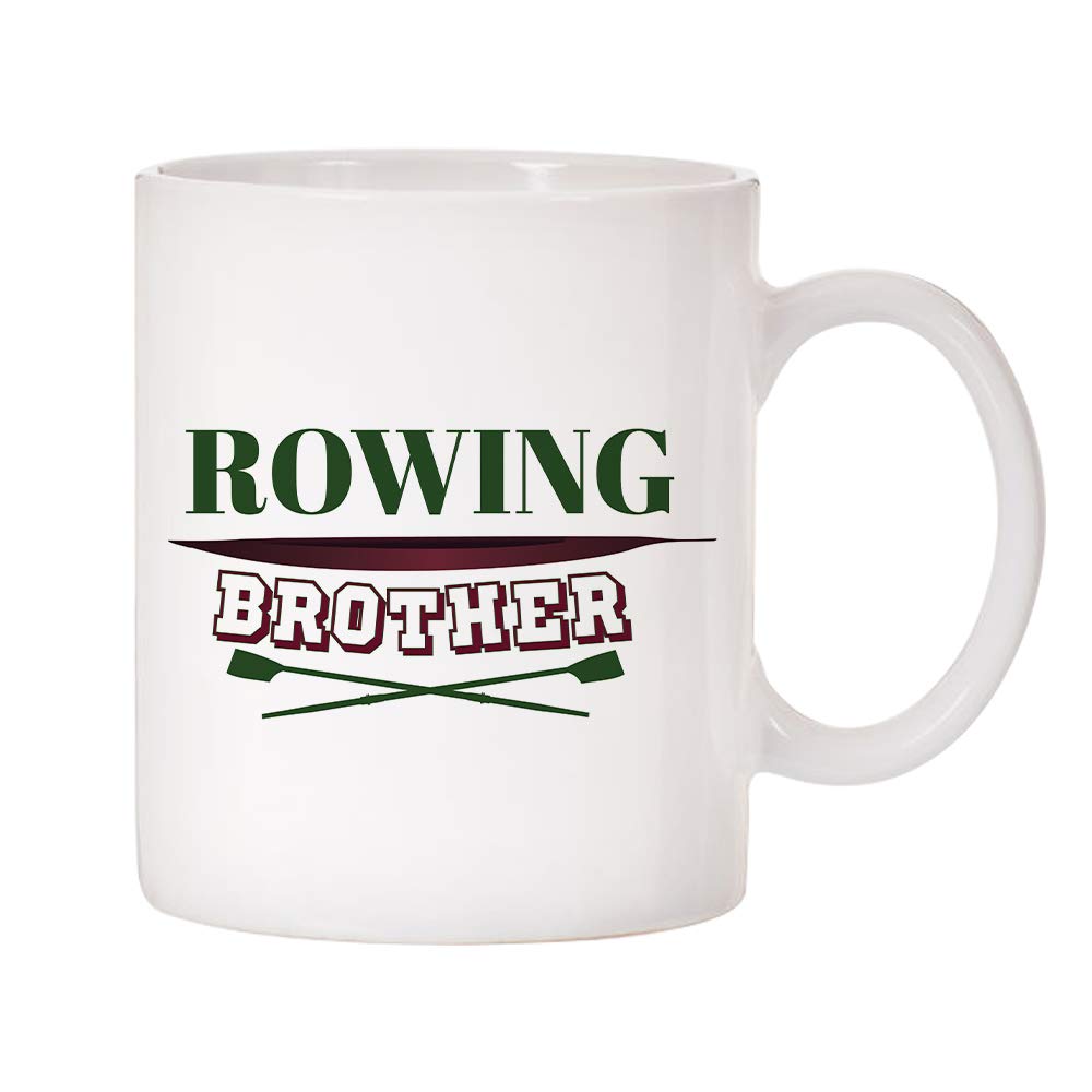 Sports Family 11oz Ceramic Coffee Mugs - Rowing & Brotherhood Design - Perfect for Gifts, Office Use & Family Gatherings