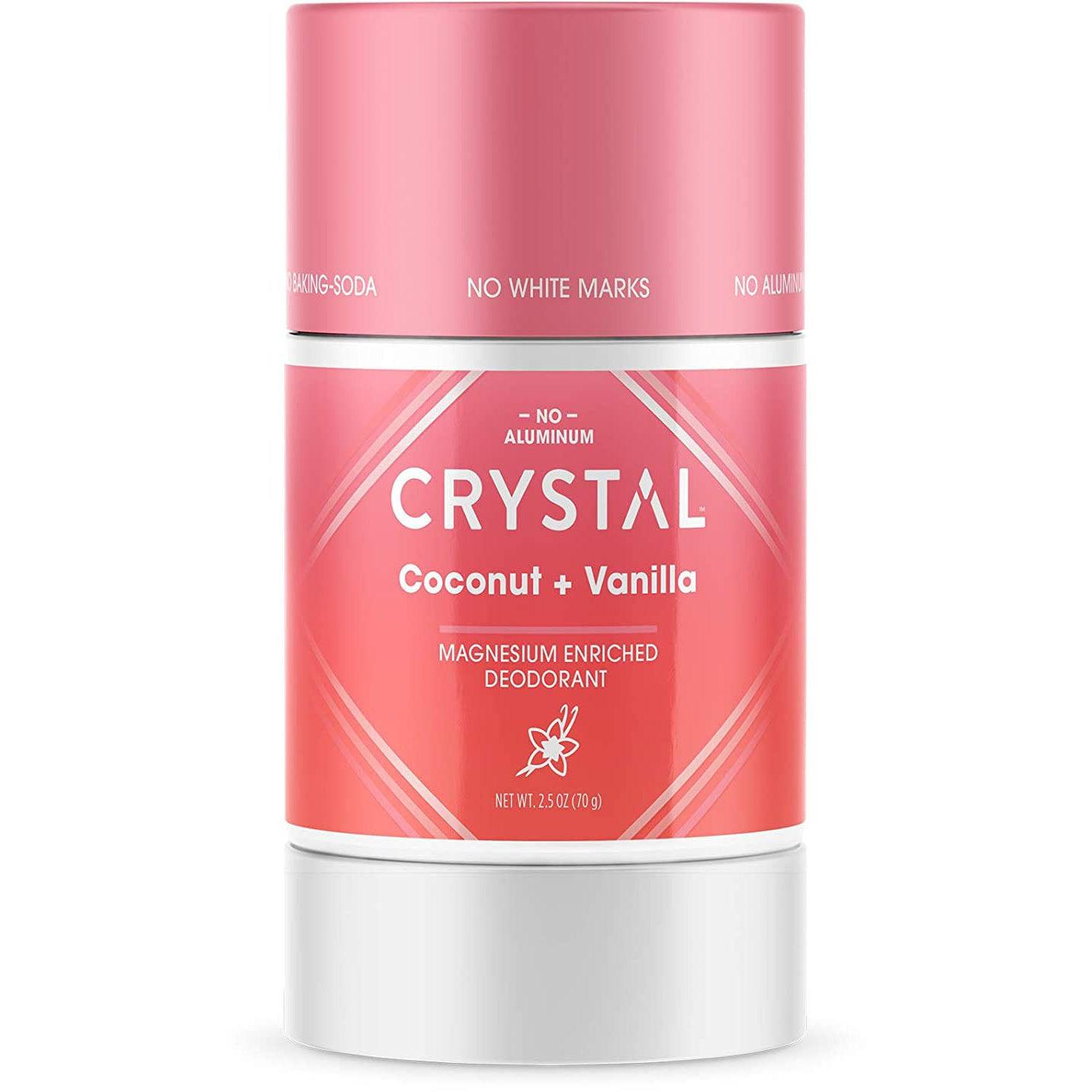 Natural Crystal Magnesium Enriched Deodorant for Women & Men - Long Lasting Odor Protection, Aluminum Free, Vegan & Cruelty Free - Perfect for Gym, Work & Daily Freshness