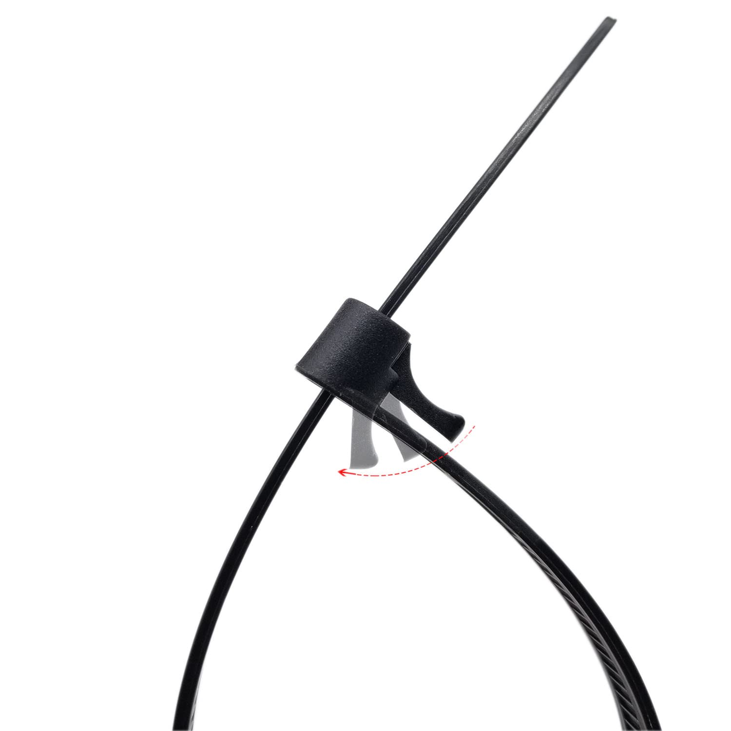 Heavy Duty Black Reusable Zip Ties 12 Inch - 50 Lbs Tensile Strength, Releasable Cable Wire Ties (100 Pack) for Organizing Cords, Wires, and Home/Office Supplies