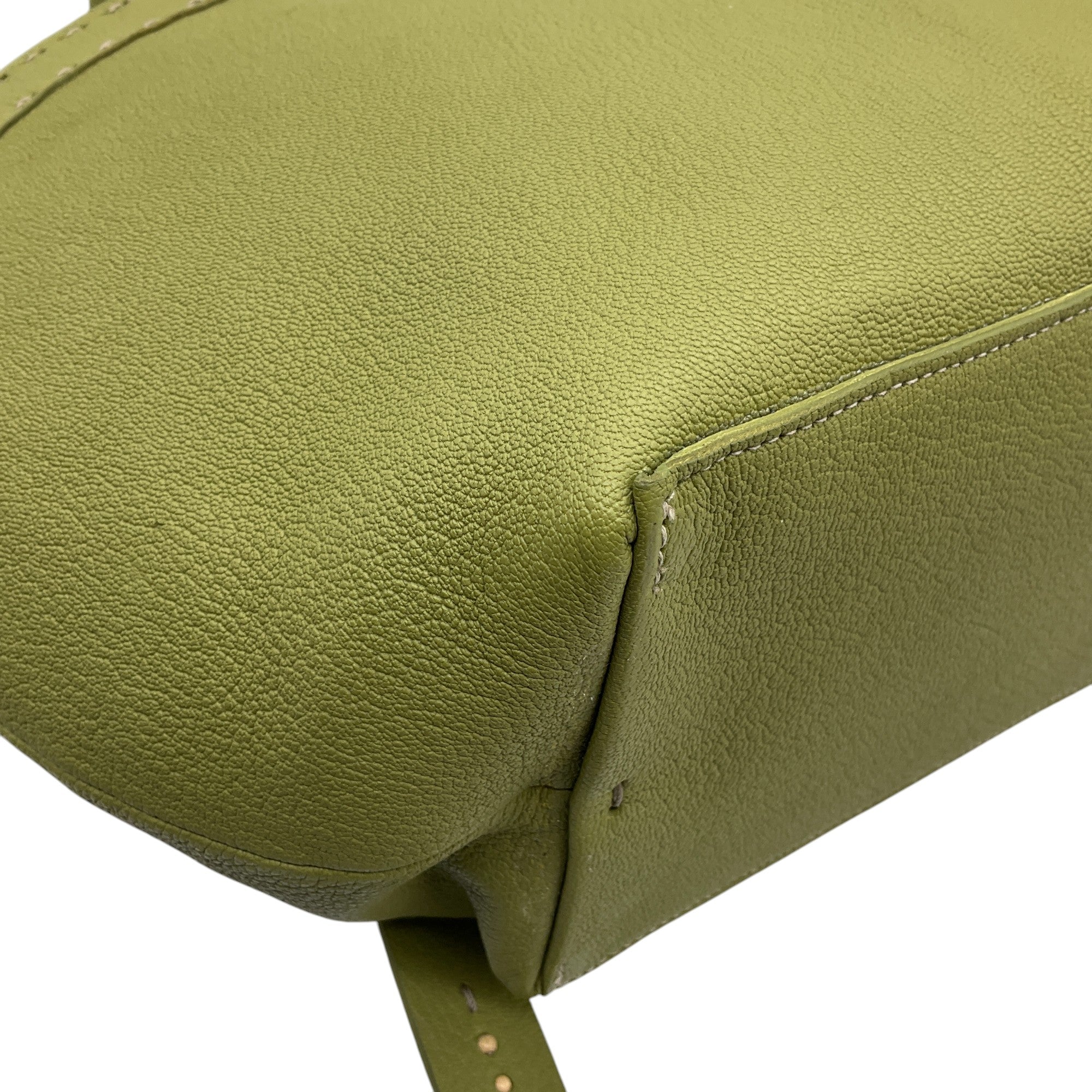Henry Beguelin Genuine Green Leather Medium Jar Bag - Stylish Handbag for Women, Perfect for Work, Travel & Everyday Use
