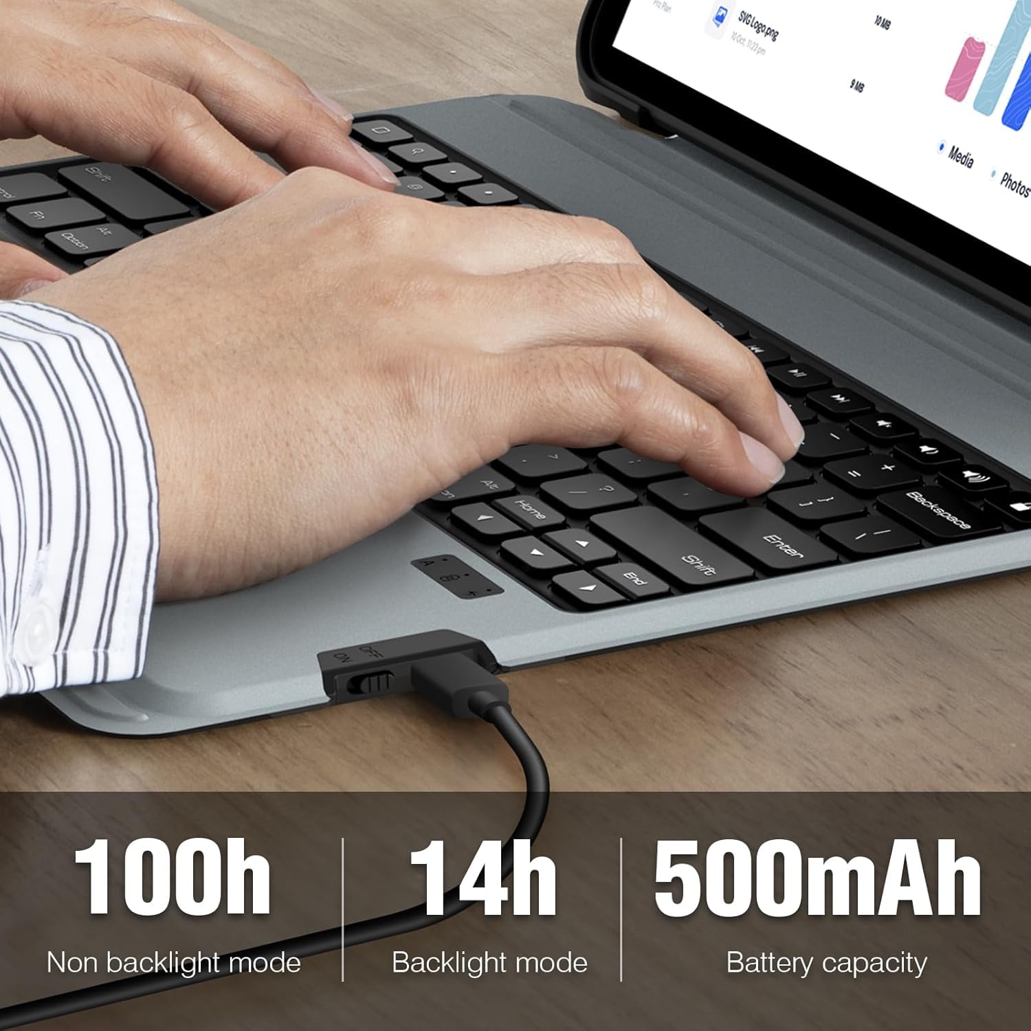Nillkin Magnetic Keyboard Case for iPad Pro 13 Inch (2024, M4) - Backlit Keyboard Cover with Stand, Slide Camera Protection, Pencil Holder & Touchpad | Perfect for Work, Study & Travel
