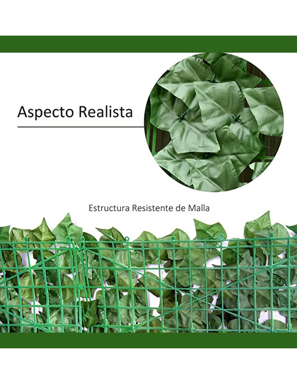 Artificial Hedge Fence Screen - 4.92x45.93ft Expandable Privacy Wall Panels with Realistic Faux Leaves - Perfect for Outdoor Patio, Garden, Balcony & Backyard Privacy Protection