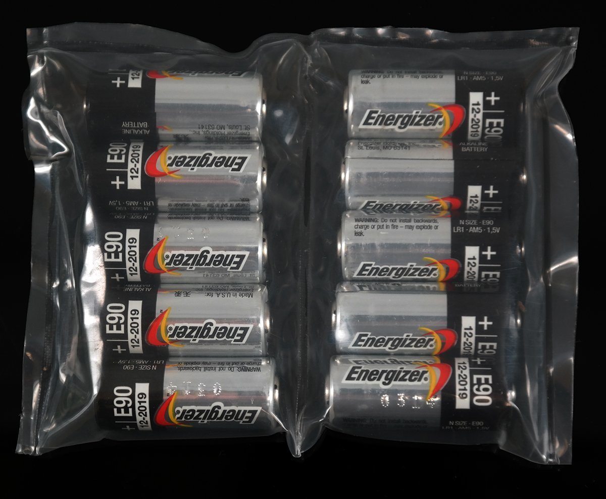 Energizer E90 LR1 N Size 1.5V Alkaline Batteries - 10 Pack - Long Lasting Power for Medical Devices, Calculators & Key Fobs