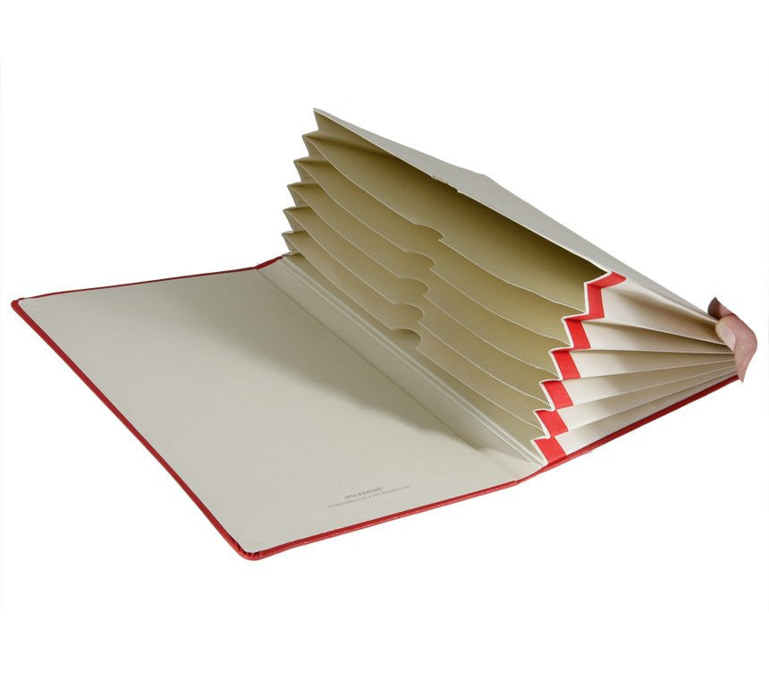 Premium Moleskine Large Hard Cover Notebook with Organizing Memo Pockets - Perfect for Business Meetings, Travel Journaling & Creative Writing