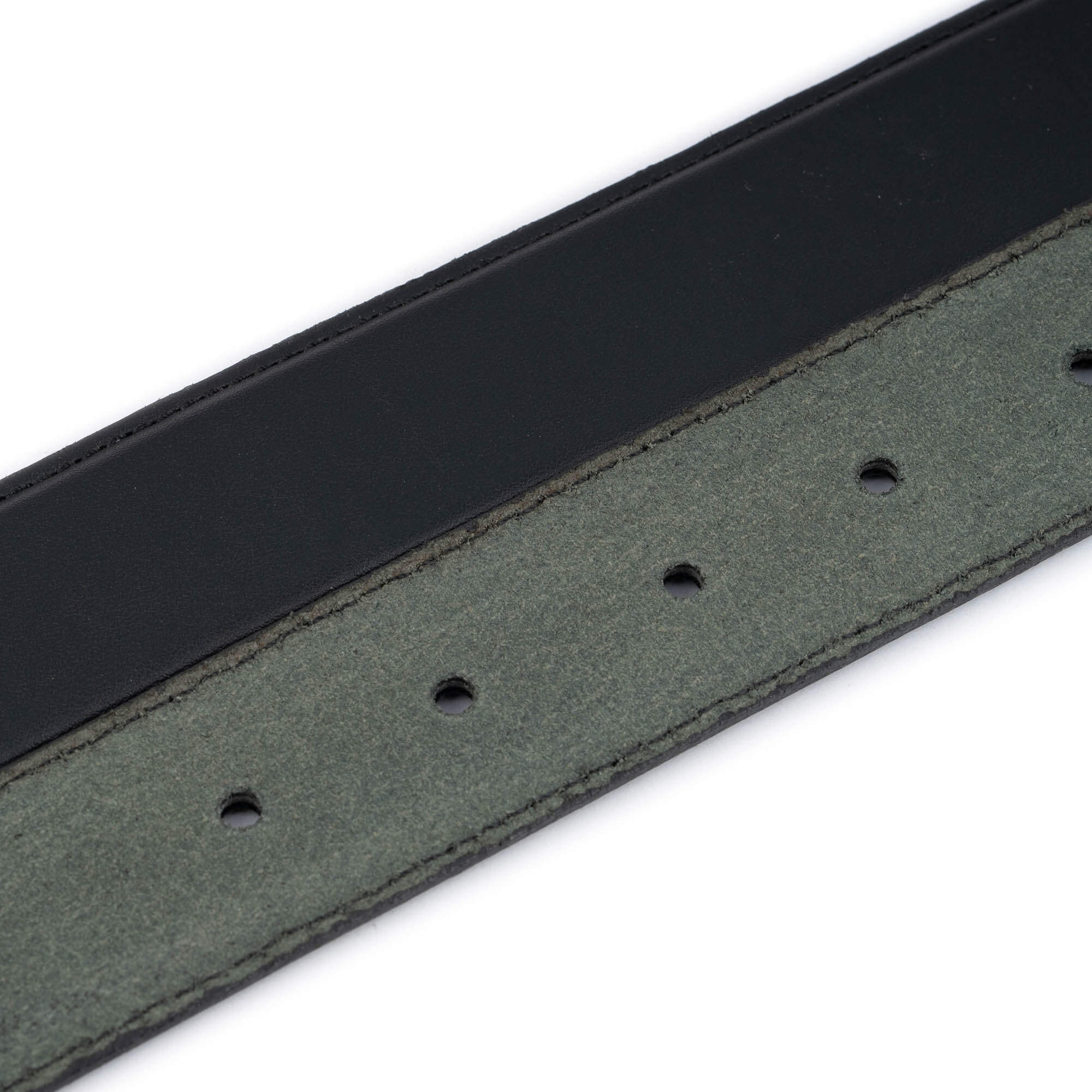 **Genuine Leather Black Belt Strap for Men - Premium Replacement for Dunhill Buckles | Perfect for Formal Wear, Office & Business Attire**