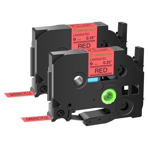 Black Text Printed on Red Tape