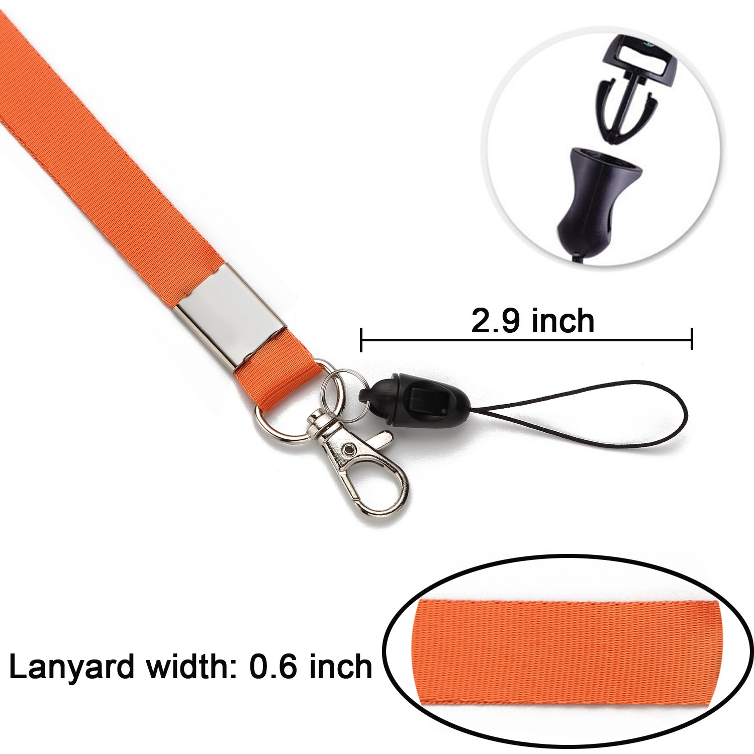YOUOWO 10 Pcs Colorful ID Lanyards for Office, Cruise & Kids - Multi-Purpose Use