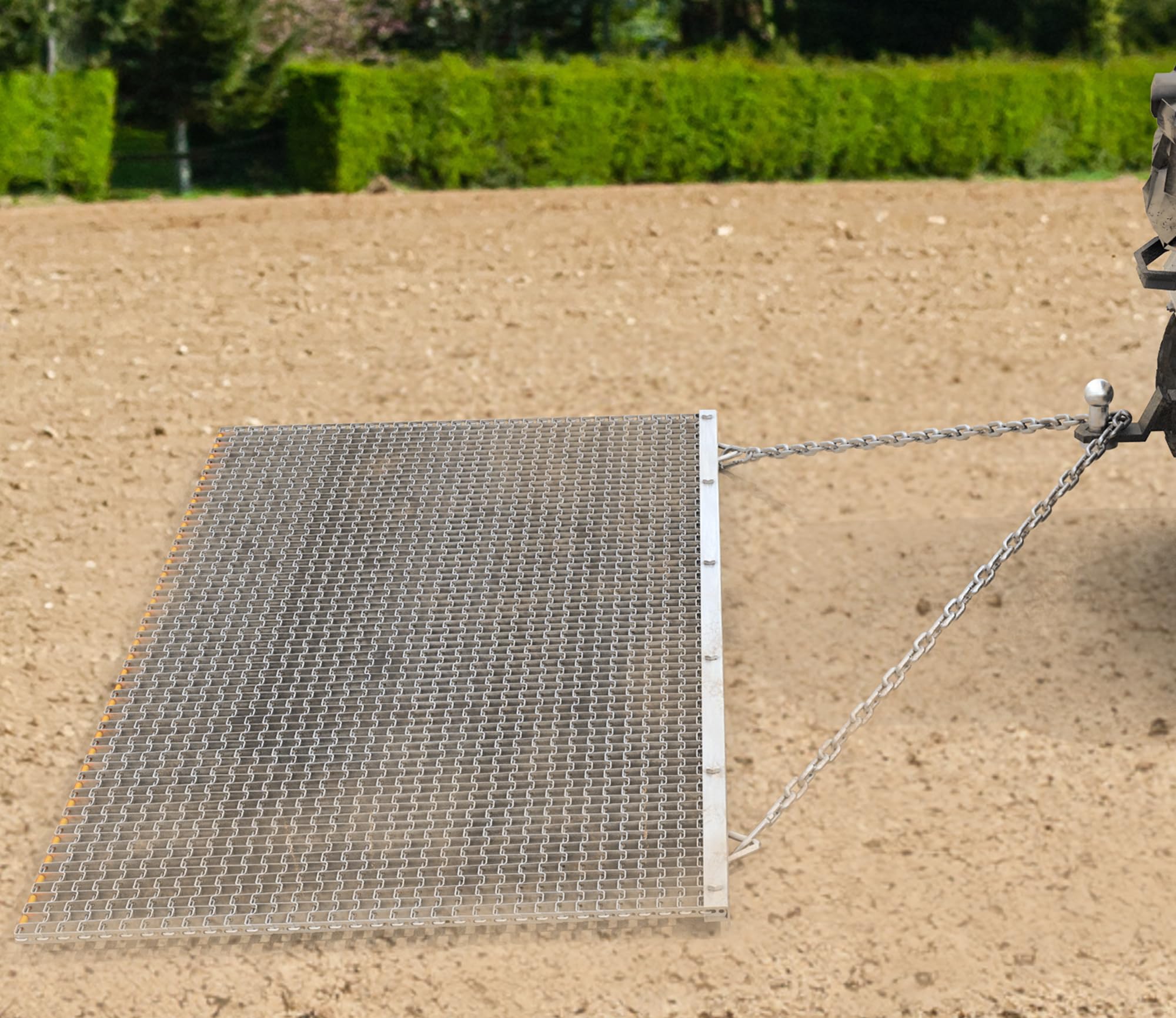 YINTATECH 3'x6' Heavy Duty Drag Mat for Field Leveling - Galvanized Steel Lawn Leveler Mat for ATV, UTV & Hand Use - Perfect for Sports Fields, Pastures & Landscaping Projects