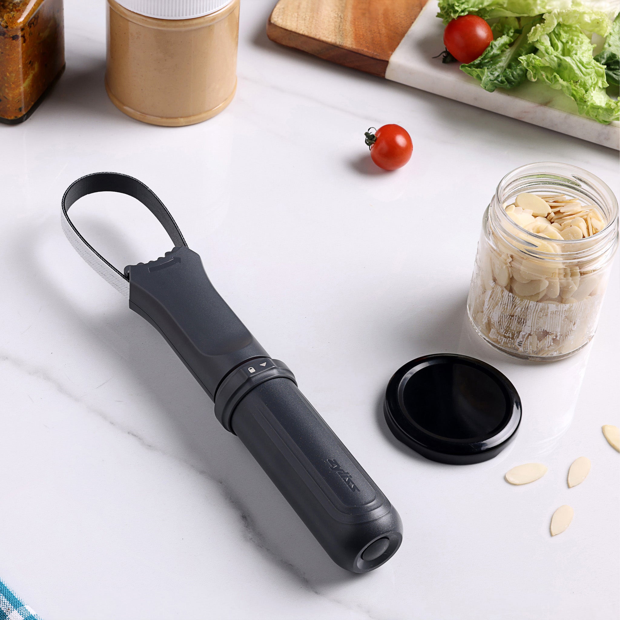 Best Jar Opener for Seniors & Weak Hands - Easy Grip Non-Slip Kitchen Tool for Tight Lids - Perfect for Pickles, Jams & Mason Jars