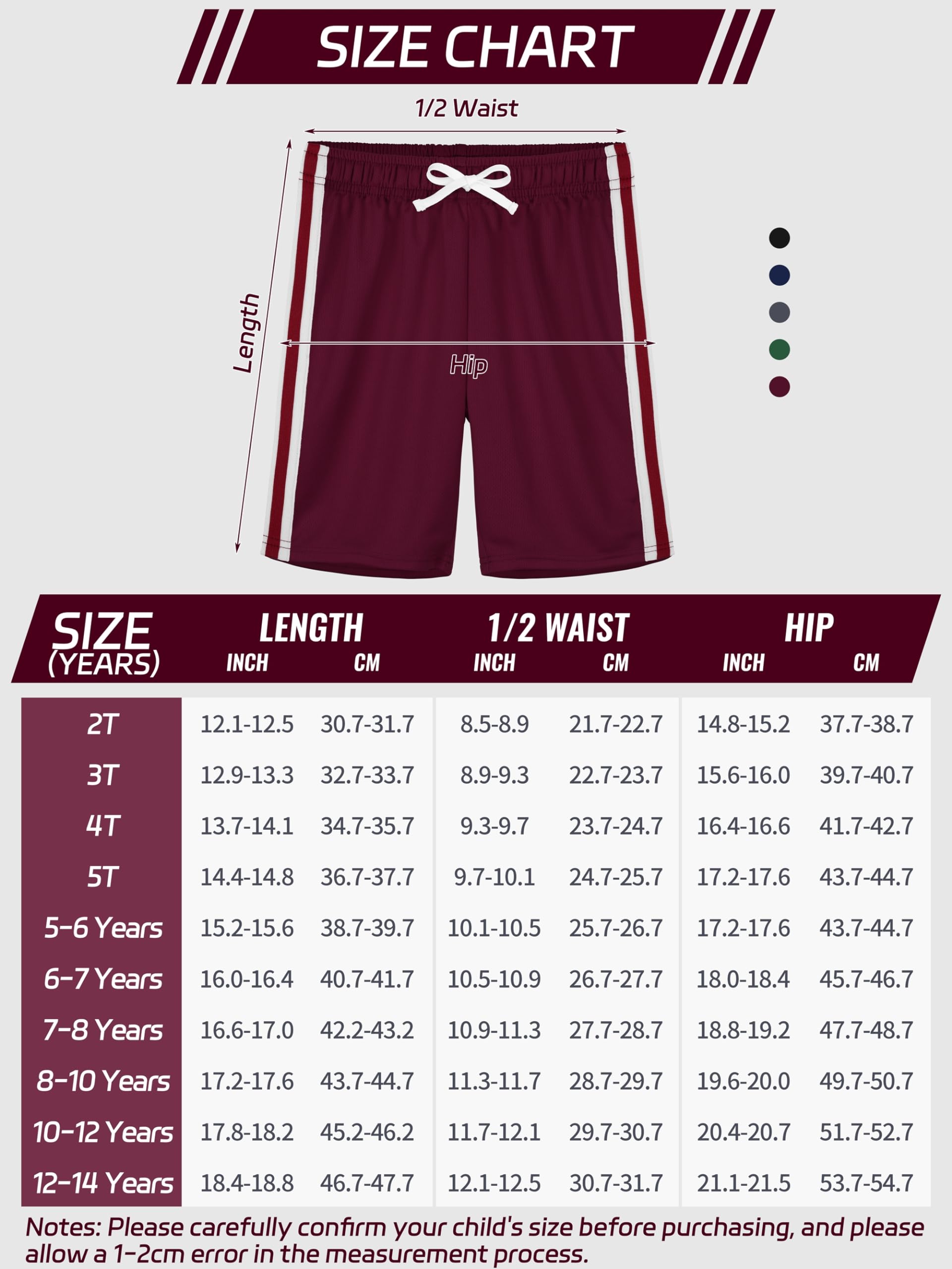 5 Pack Boys Athletic Shorts - Quick Dry Basketball & Soccer Shorts for Kids - Mesh Running Gym Shorts with Comfort Fit - Perfect for Sports, Play & Outdoor Activities