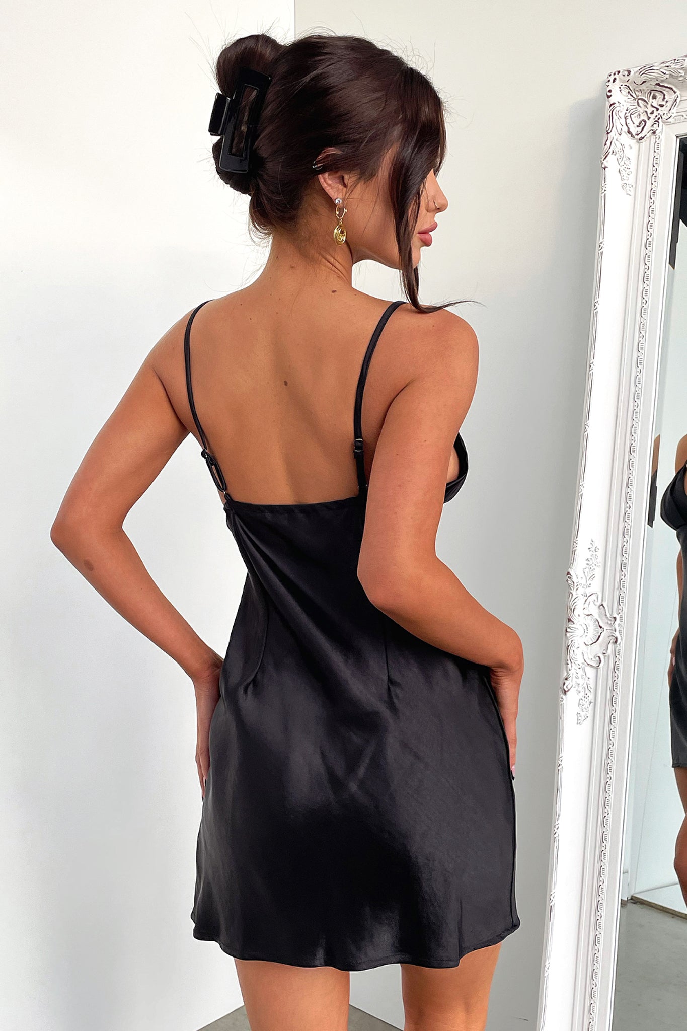 Dixie Dress for Women - Elegant Black Flowy Midi Dress | Perfect for Casual Outings, Date Nights & Summer Parties