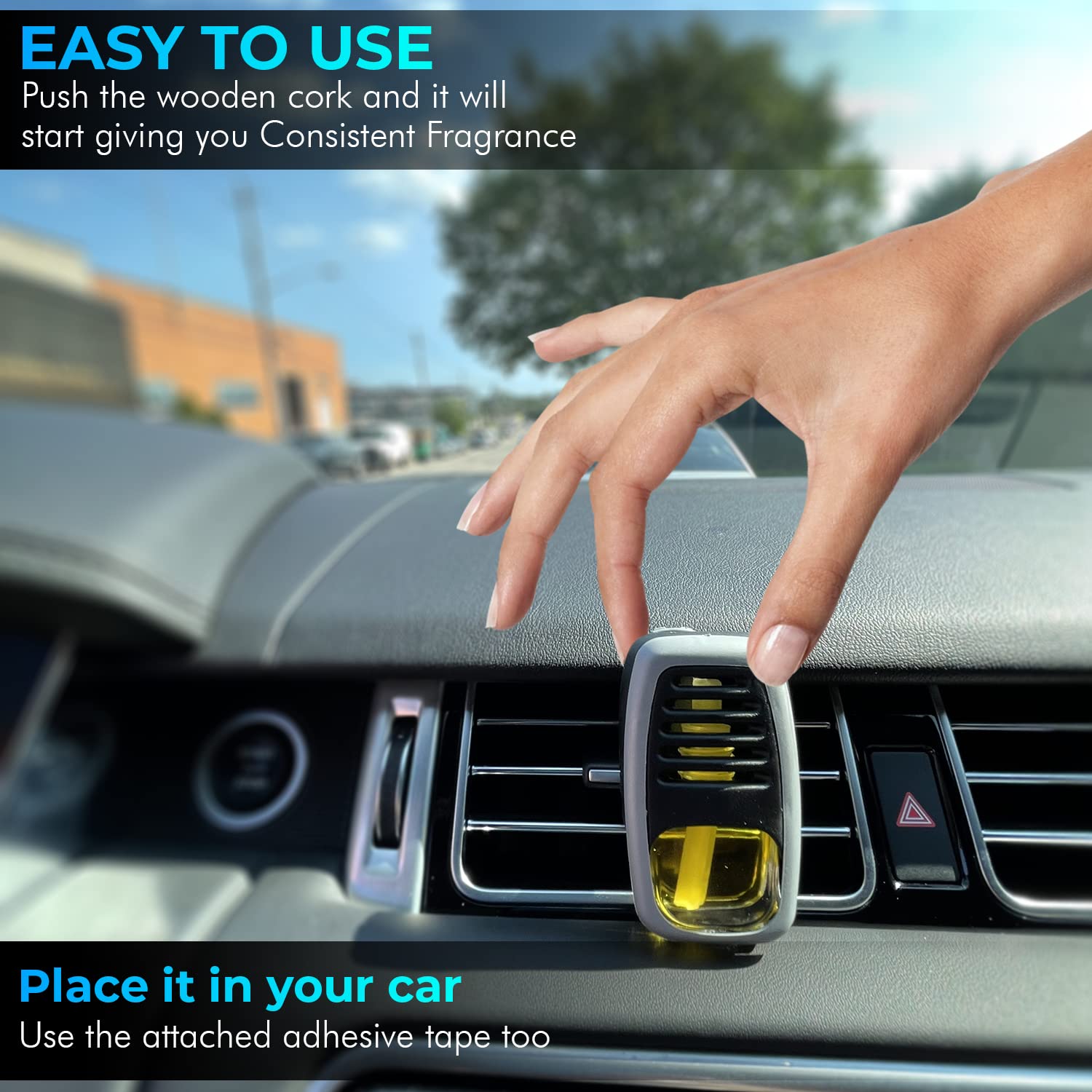 Premium Car Air Freshener & Odor Eliminator - Long Lasting Coconut Scent | Nuvo Car Perfume Collection | Ideal for Cars, Trucks & RVs | Eliminates Smoke, Pet & Food Odors