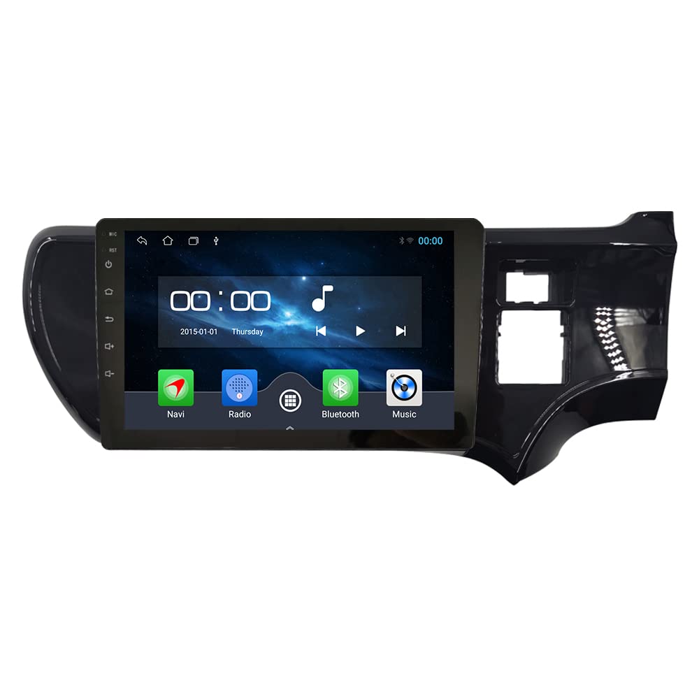 Android 10 Car Stereo with GPS Navigation - 2.5D Touch Screen Multimedia Player for TOYOTA Aqua 2012-2014 (RHD, UV Black) | Bluetooth, FM Radio, Hands-Free Calling | Perfect for Road Trips & Daily Commute