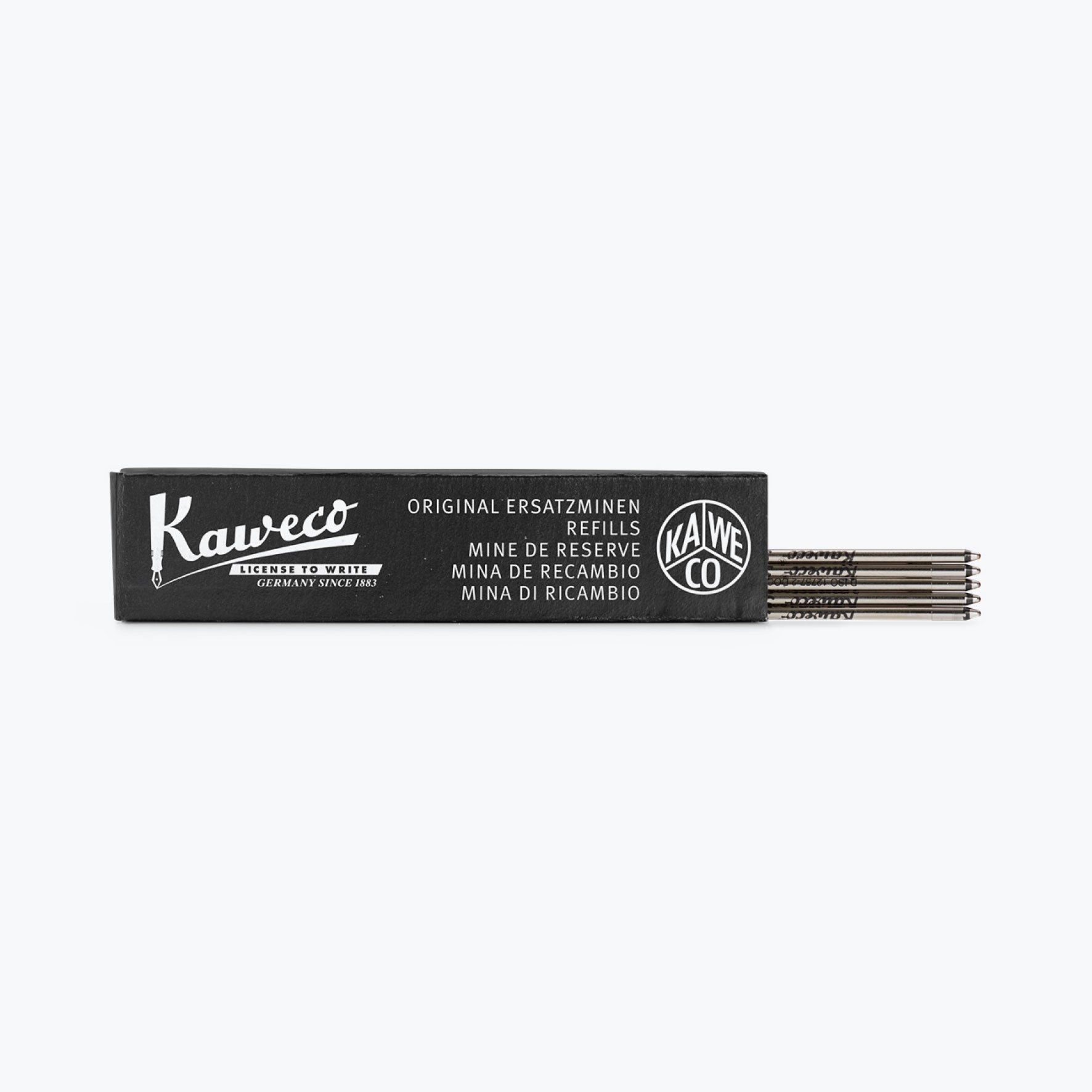 Kaweco D1 Ballpoint Pen Refills - Black 0.8mm (5 Pack) | Smooth Writing Replacement Ink for Kaweco Pens | Perfect for Office, School & Everyday Use