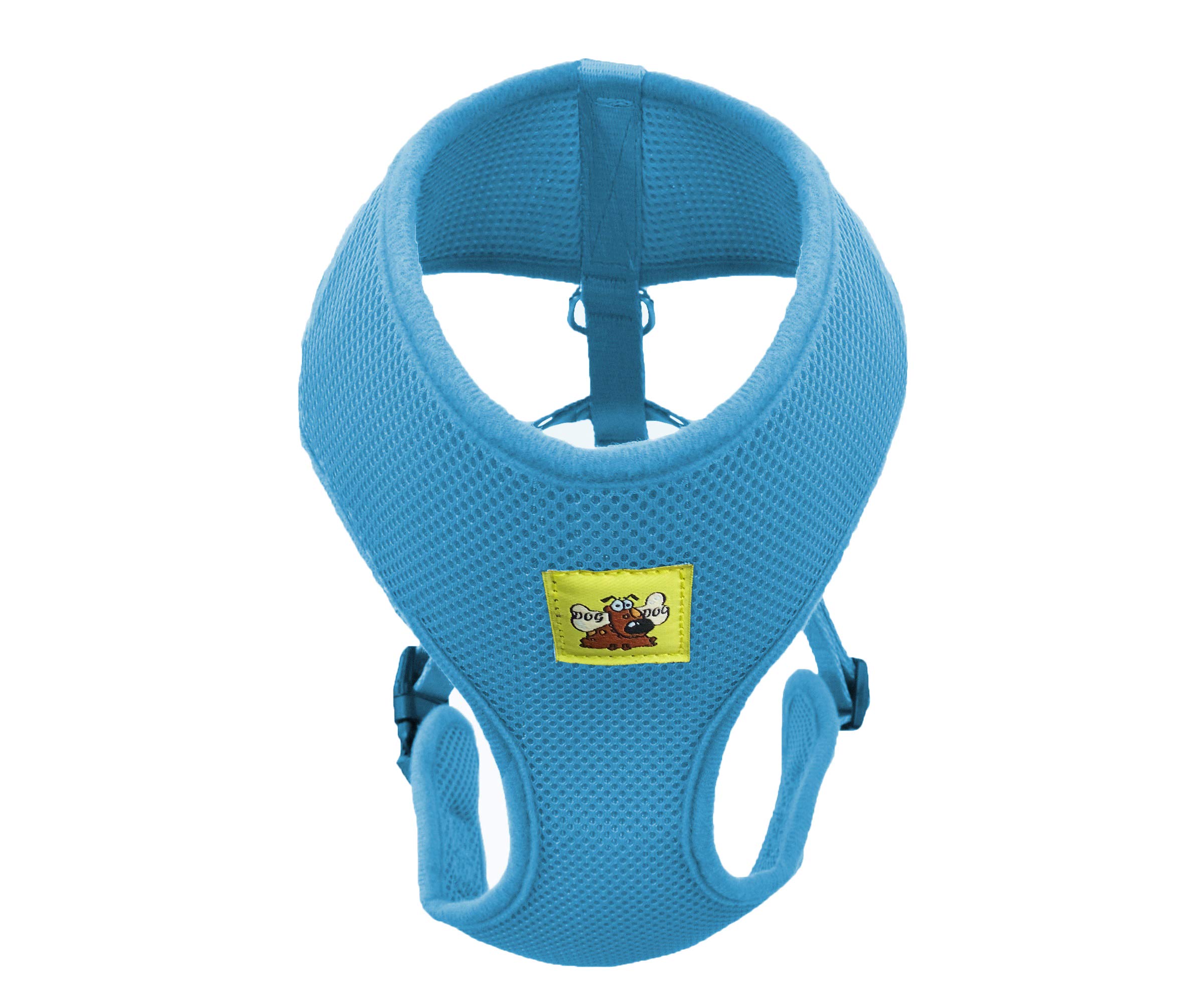 No Pull No Choke Reflective Adjustable Dog Harness - Breathable Front Clip Pet Vest for Small Medium Large & X-Large Dogs (Water Blue) - Perfect for Walking, Running & Outdoor Adventures