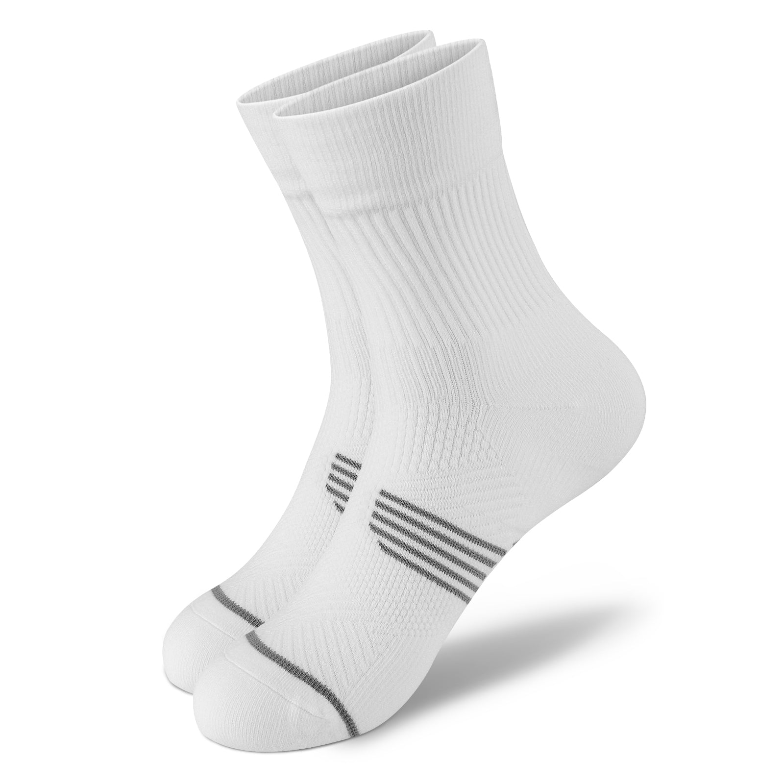 GECKOMAN x PAPLUS Compression Athletic Crew Socks for Men & Women - Moisture-Wicking Performance Socks for Running, Hiking & Sports - Best Workout Socks for Athletes