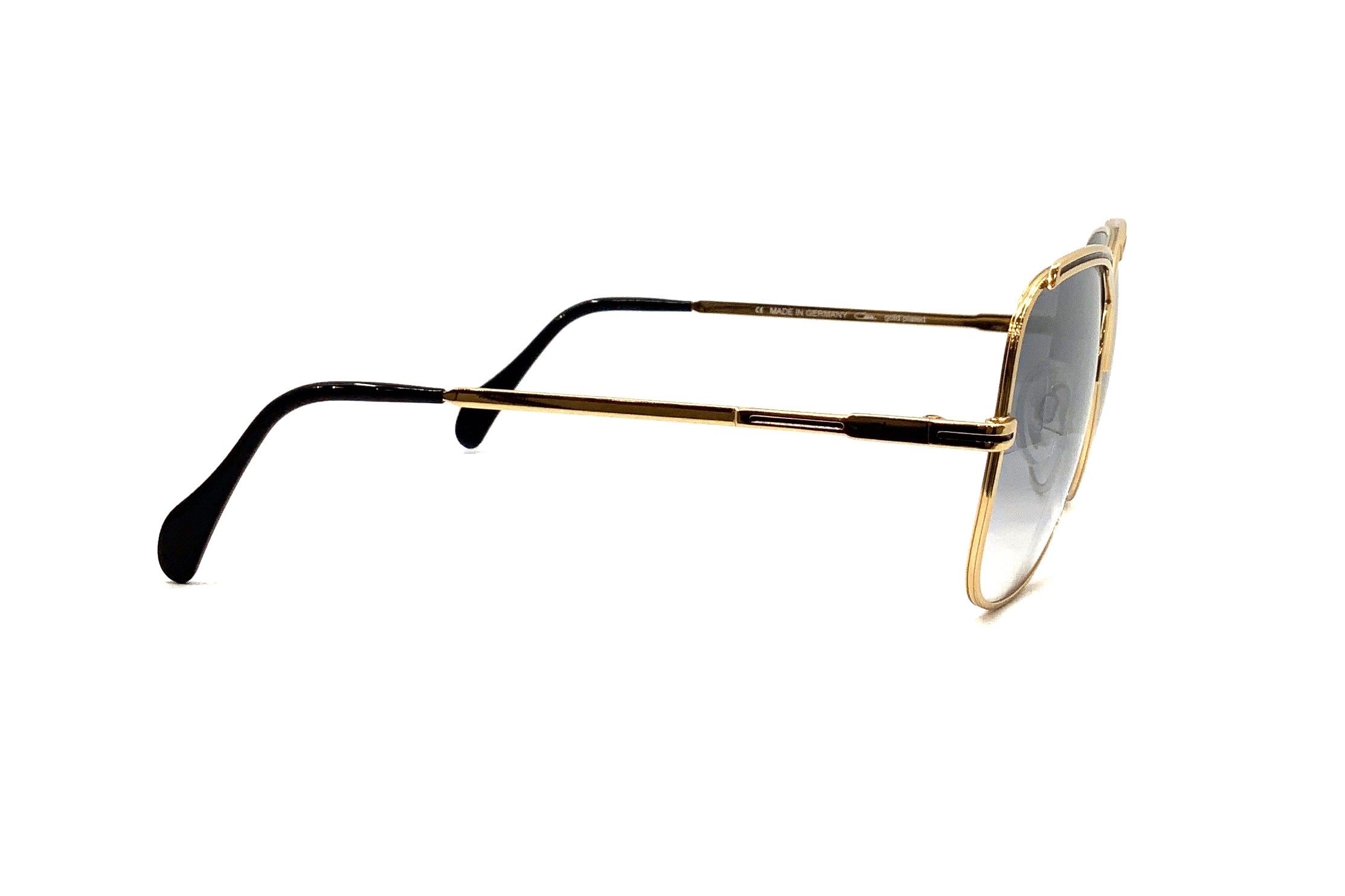 Cazal 224/3 Sunglasses - Gold & Grey Aviator Style for Men & Women | UV Protection, Fashion Eyewear for Outdoor, Driving & Travel
