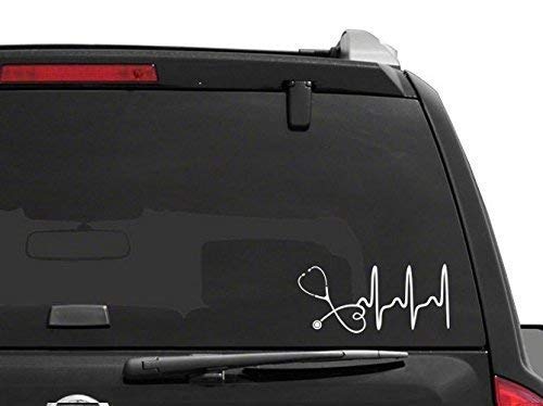 Premium Stethoscope Decal Sticker - Waterproof Vinyl for Laptop, Car, Wall & Home Decor | Perfect for Nurses, Doctors & Medical Students