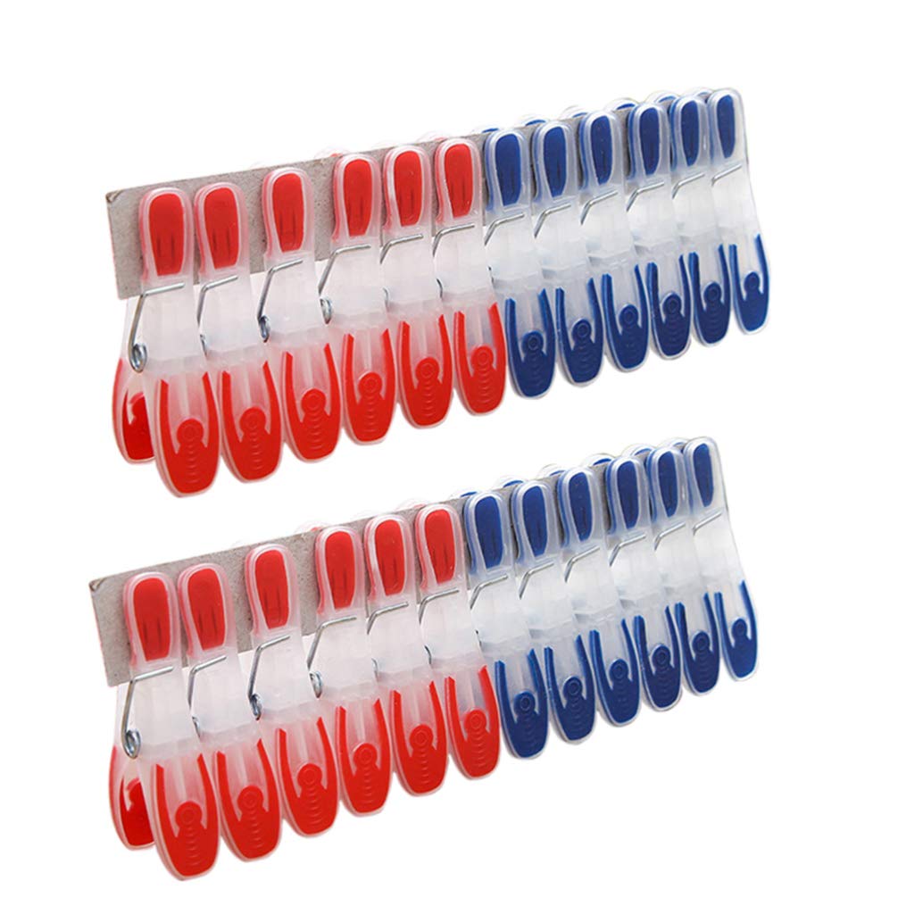 Windproof Plastic Clothespins - 50 Pack Mini Laundry Clips for Clothes, Photos & Papers | Durable Household Essentials for Hanging Laundry, DIY Crafts & Photo Displays