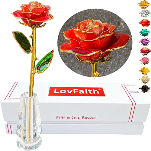 C12. Gradient Red -Thick Gold Blooming