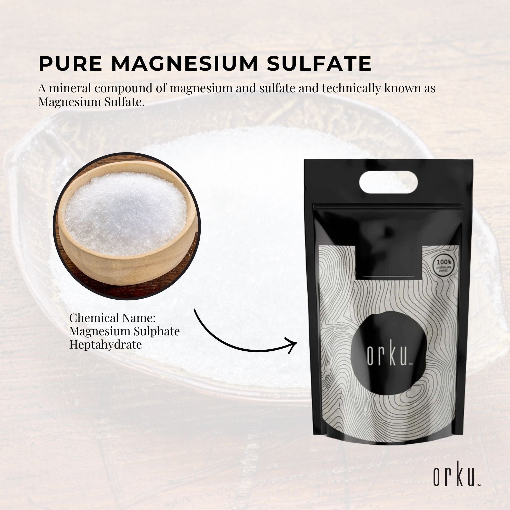 10Kg Epsom Salt (Magnesium Sulfate) - Premium Bath Salts for Skin & Body Care | Muscle Relaxation, Stress Relief & Detox | Perfect for Spa, Bath Soak & Foot Soak