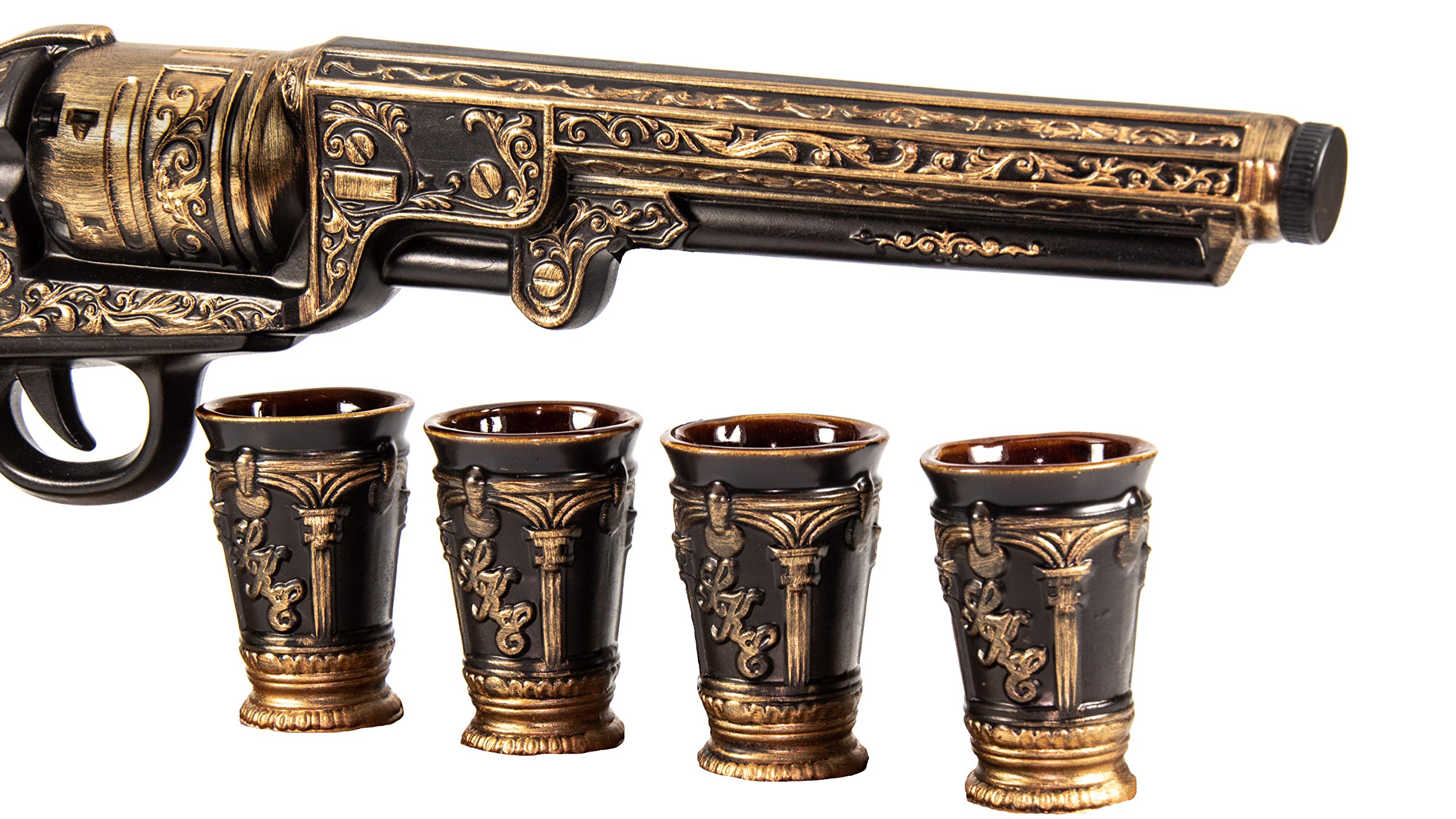 Military Style Gun-Shaped Decanter for Whiskey, Vodka & Brandy - Unique Army Themed Liquor Dispenser - Perfect for Gifts, Man Cave, Home Bar & Military Enthusiasts