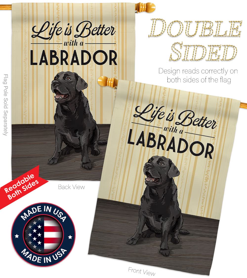 Life is Better Pets House Flag Set 28x40 - Outdoor Decor for Gardens