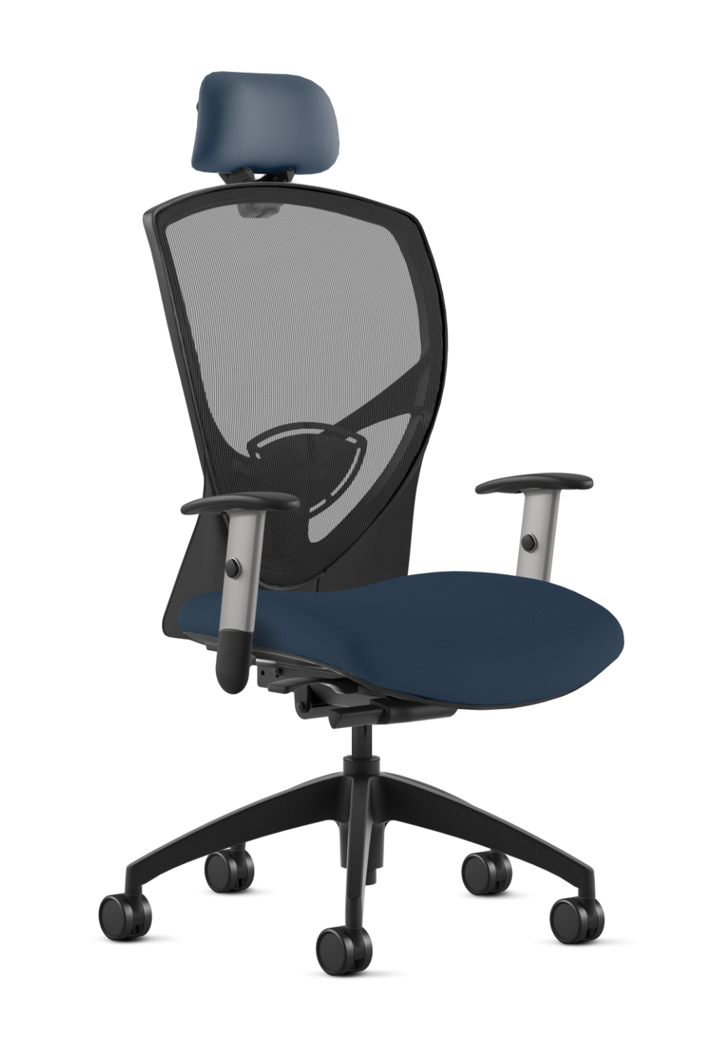 9 to 5 Theory 2180 High Back Ergonomic Office Chair with Adjustable Headrest & Seat Slider - Comfortable Task Chair for Long Hours Computer Work, Home Office & Gaming Setup