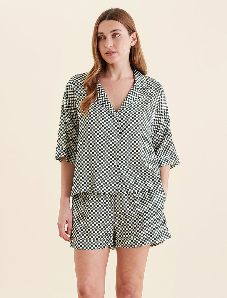 Anais Women's Boxer Pajama Set - Soft Cotton Sleepwear for Lounge & Nighttime Comfort - Perfect for Relaxing at Home, Sleepovers, and Travel