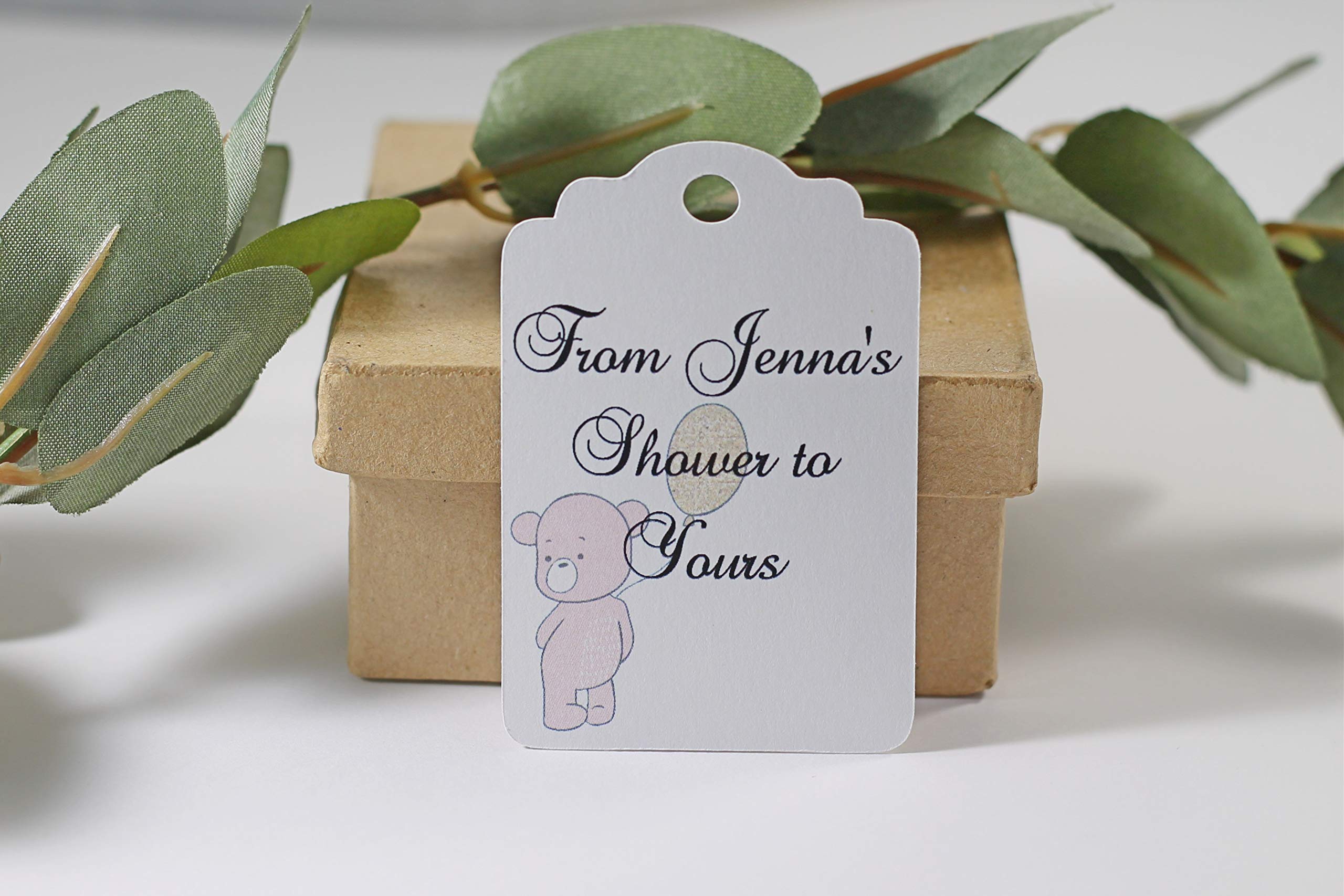 Baby Shower Gift Tags for Girls - Set of 12 Adorable Baby Shower Favor Tags - Perfect for Baby Showers, Gender Reveals & Newborn Celebrations