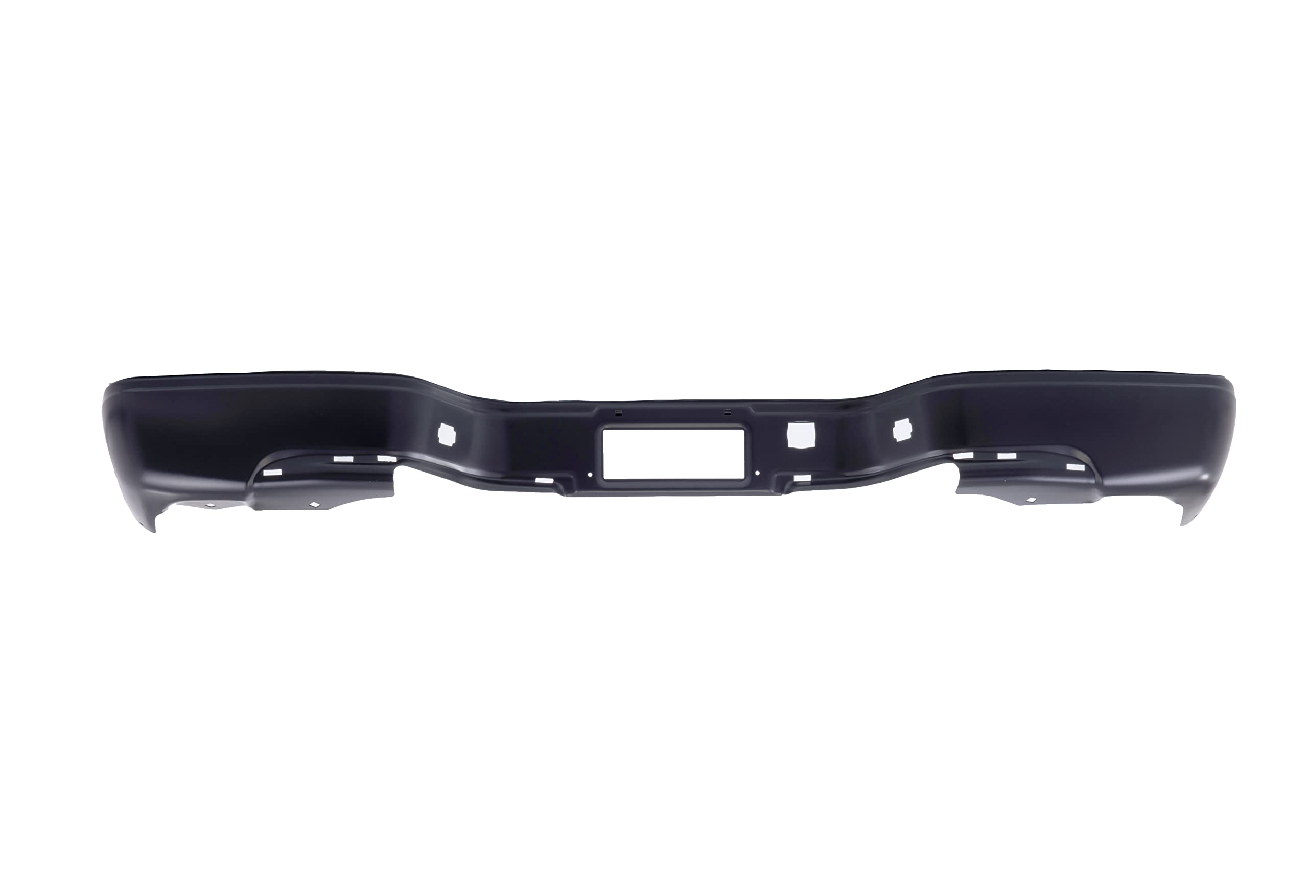 Black Rear Step Bumper Face Bar for Chevy Silverado 1500/GMC Sierra 1999-2007 - Heavy Duty Replacement Bumper Compatible with HD 2500/3500 Models - Perfect for Off-Roading, Towing & Truck Upgrades