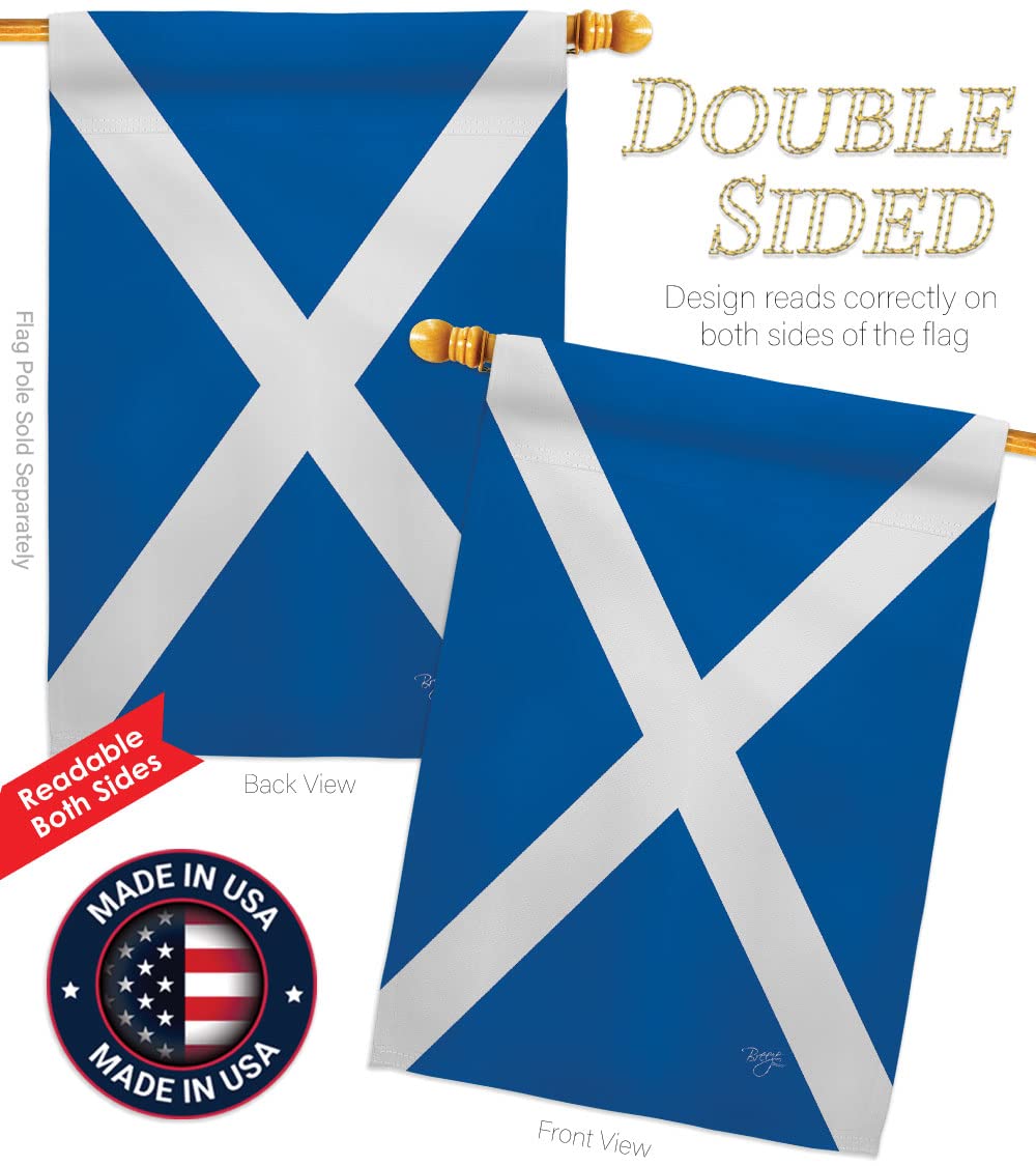 St. Andrews Cross House Flag Set 28x40