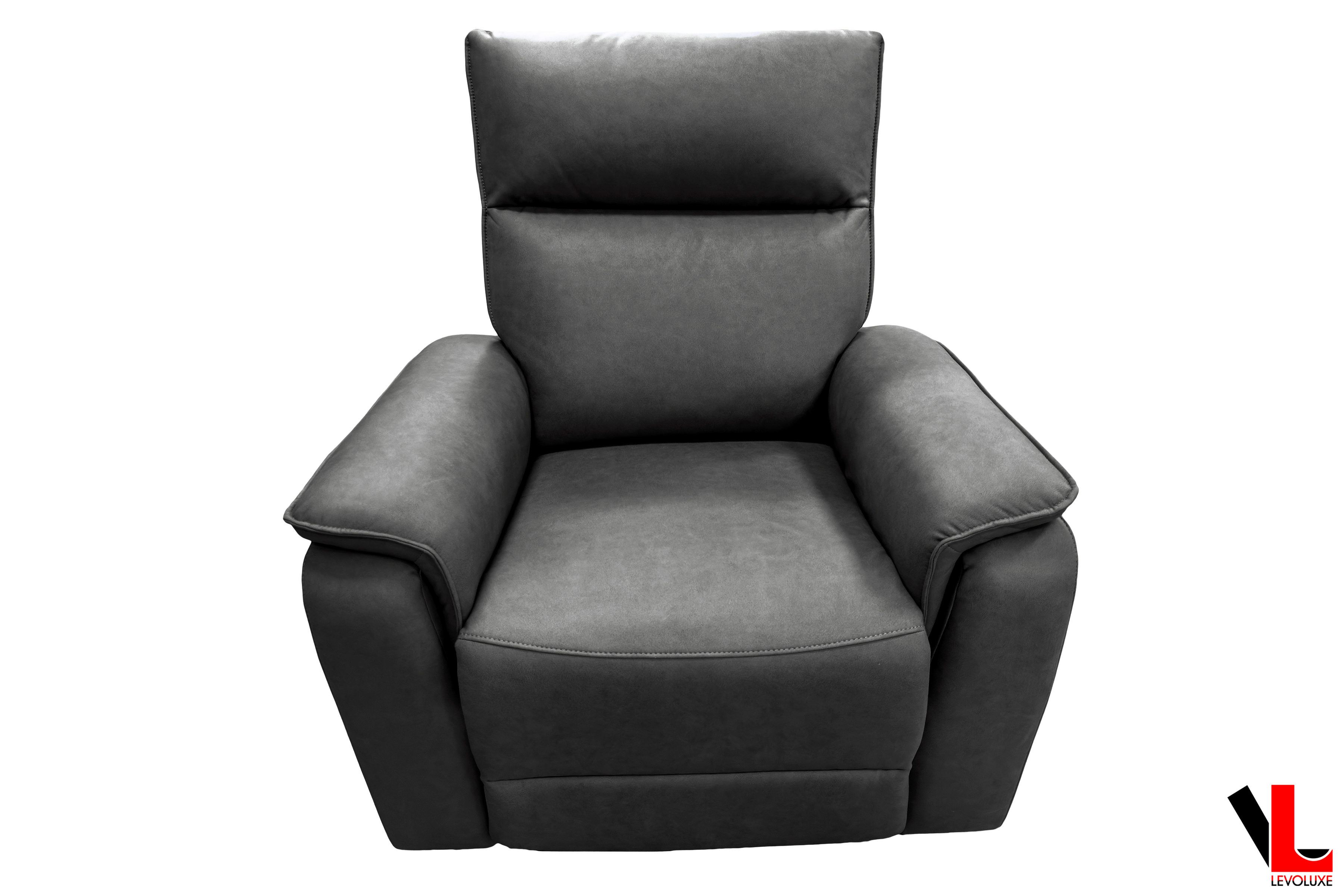 Sereno 3-Piece Reclining Sofa Set with Loveseat and Rocking Chair in Jaxxon Smoke - Modern Living Room Furniture for Home Theater, Family Gatherings & Relaxation
