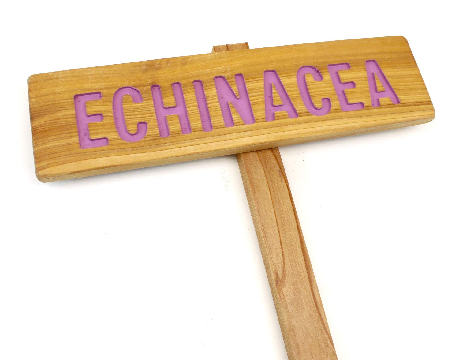 ECHINACEA Garden Sign - Outdoor Plant Marker for Herb Gardens, Yard Art & Urban Landscaping - Coneflower & Tea Herb Signage - Perfect for Perennial Gardens & Botanical Decor
