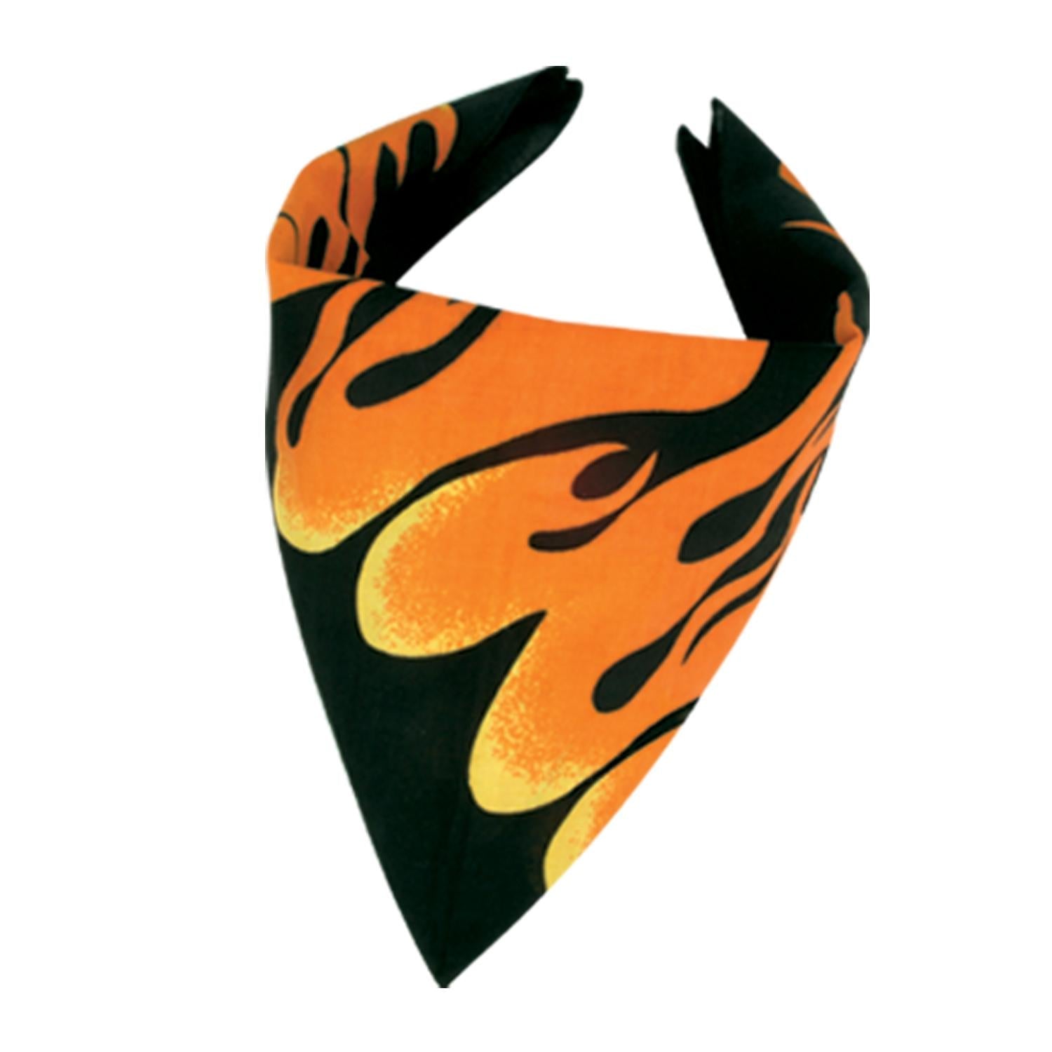 12 Pack Beistle Flame Bandanas - Cotton Face Coverings for Outdoor Activities, Concerts, and Festivals - Bulk Bandanas for Men & Women - Fashionable & Breathable