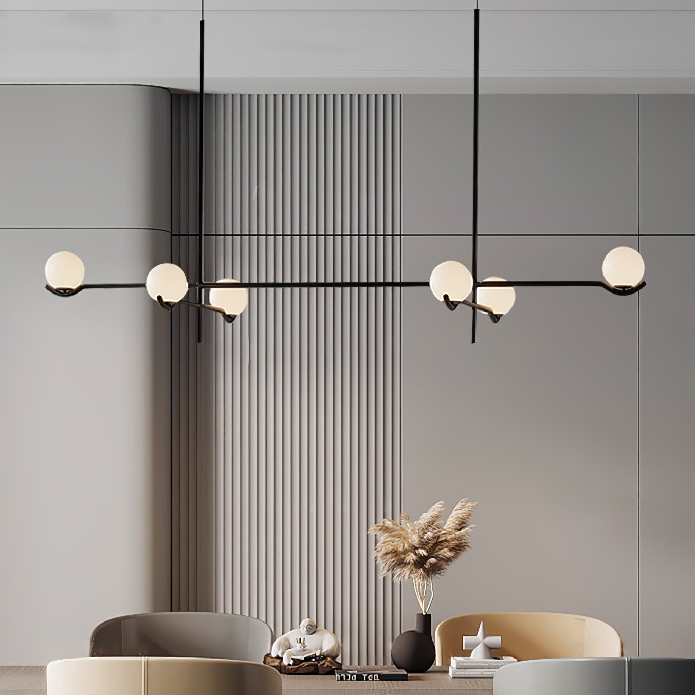 Baer Modern Pendant Light - Sleek Hanging Fixture for Kitchen Island, Dining Room & Bedroom Lighting | Energy Efficient LED Bulb Compatible