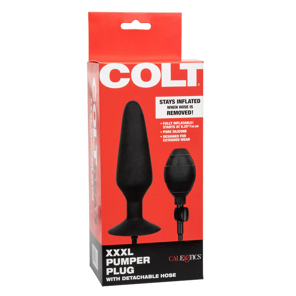 Colt Inflatable Anal Plug Pump with Detachable Hose - Extra Large Size for Enhanced Pleasure | Perfect for Solo Play, Couples & BDSM Scenes