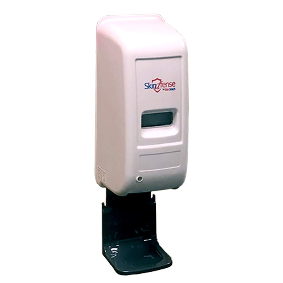 Automatic Touchless Soap Dispenser Wall Mount with Drip Tray - Commercial & Home Use for Gel/Liquid Hand Soap - Ideal for Kitchen, Bathroom, Office, Restaurant, Hospital & School (White) - Hygienic Hands-Free Solution for Germ Protection