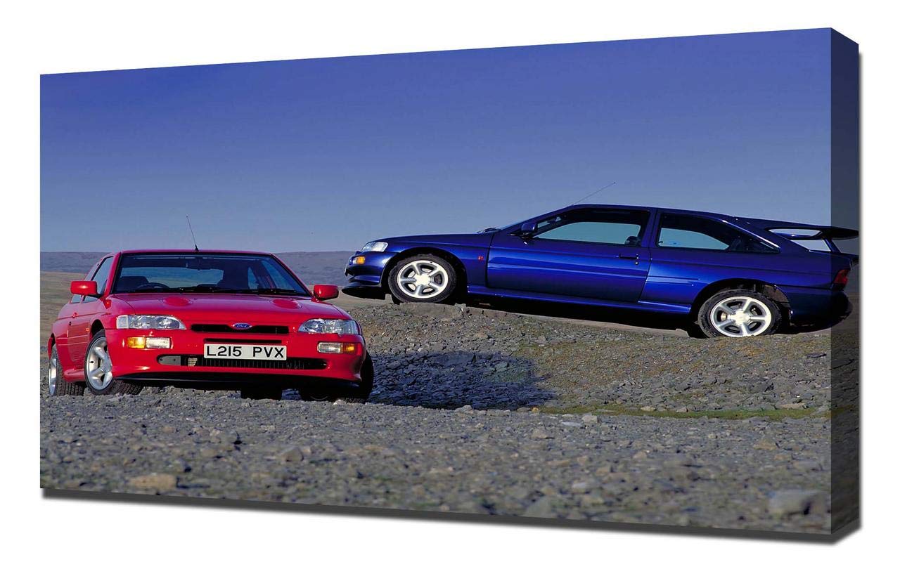 Escort RS Cosworth V7 Canvas Art Print - Premium Wall Decor & Canvas Wrap for Car Enthusiasts | Perfect for Living Room, Bedroom, or Garage Display