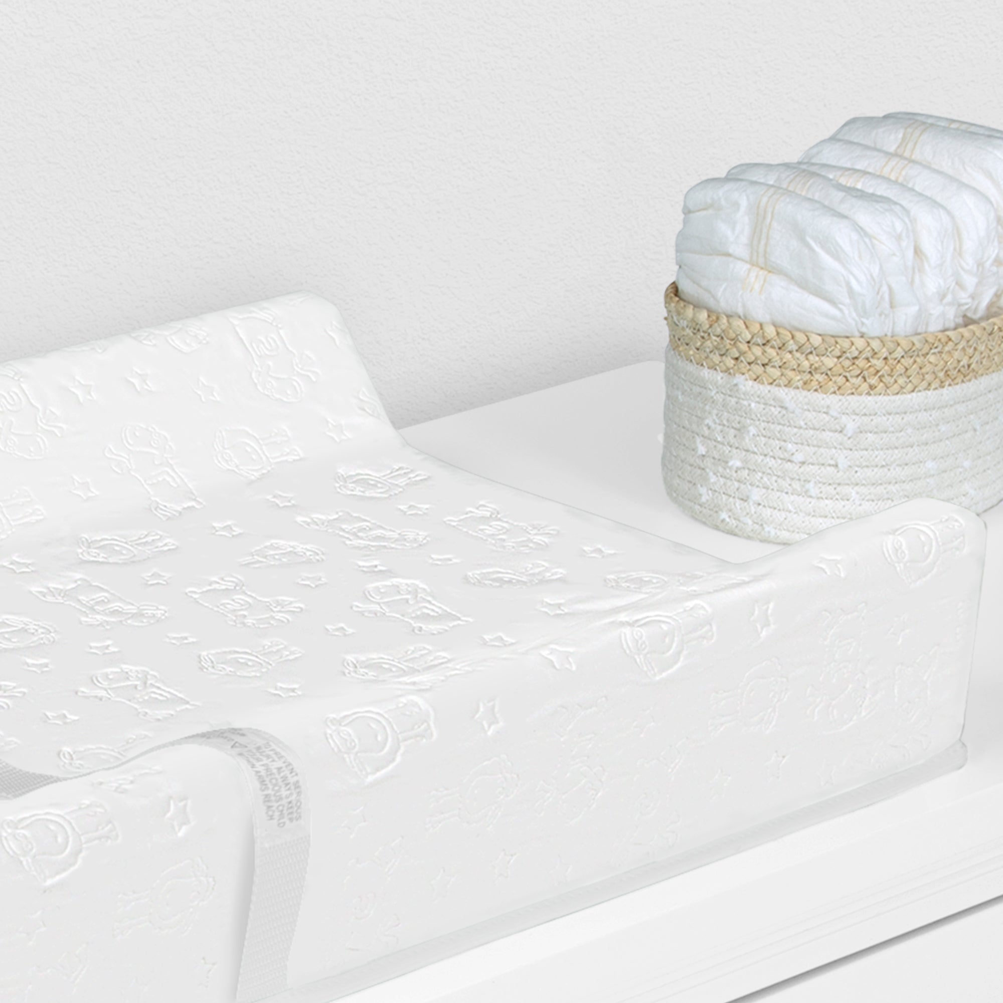 Waterproof Foam Contoured Changing Pad - Soft Baby Diaper Changing Mat for Nursery & Travel - Perfect for Cribs, Dressers & On-the-Go Parents