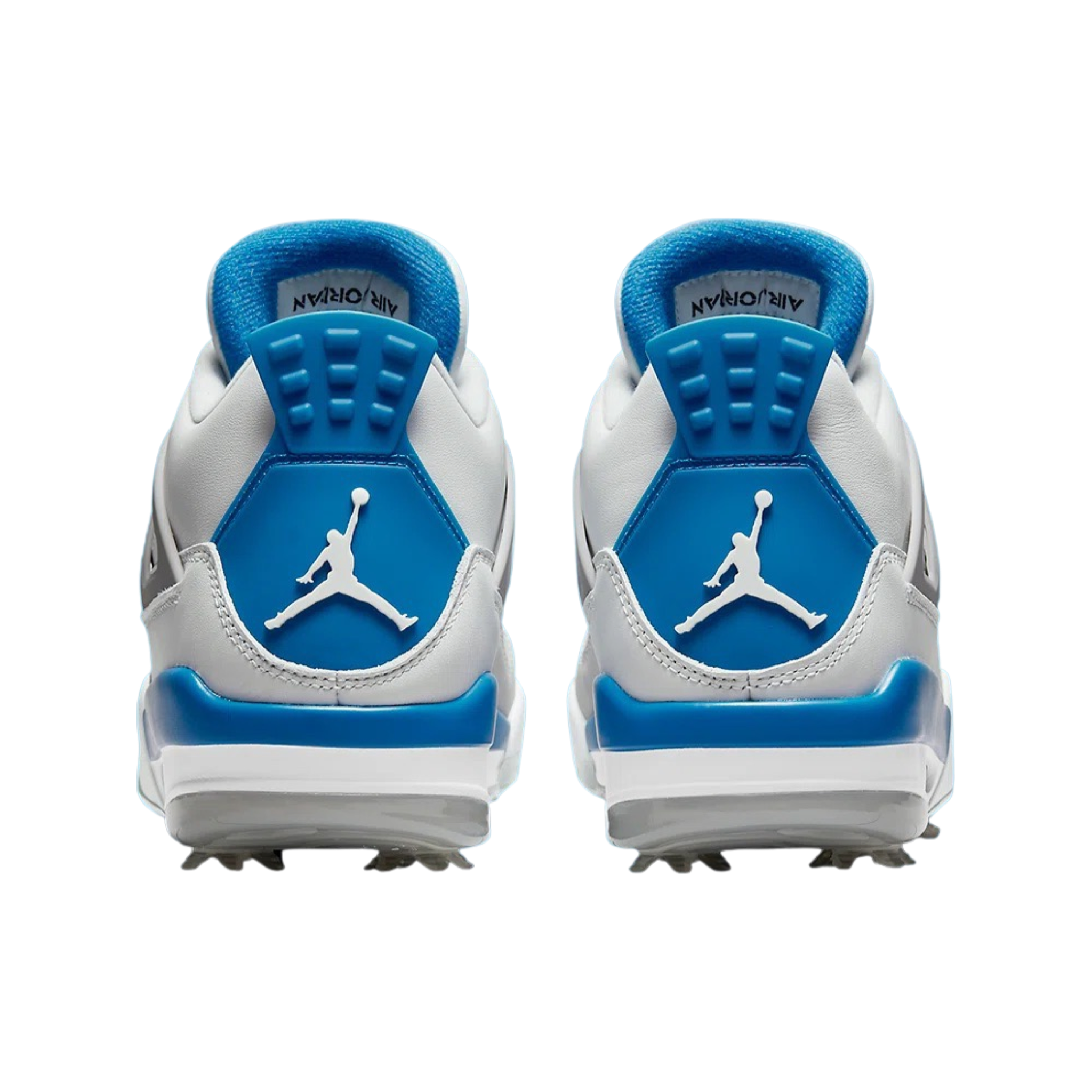 Air Jordan 4 Retro Golf Shoes - Military Blue Colorway | Men's Basketball-Inspired Golf Sneakers for Comfort & Style on the Course
