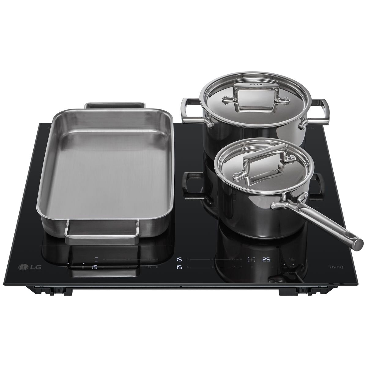 LG 60cm Series 7 Induction Cooktop with 4 Zones & Flexi Zone - BCI607T4BG - Perfect for Home Kitchen, Restaurant & Commercial Cooking