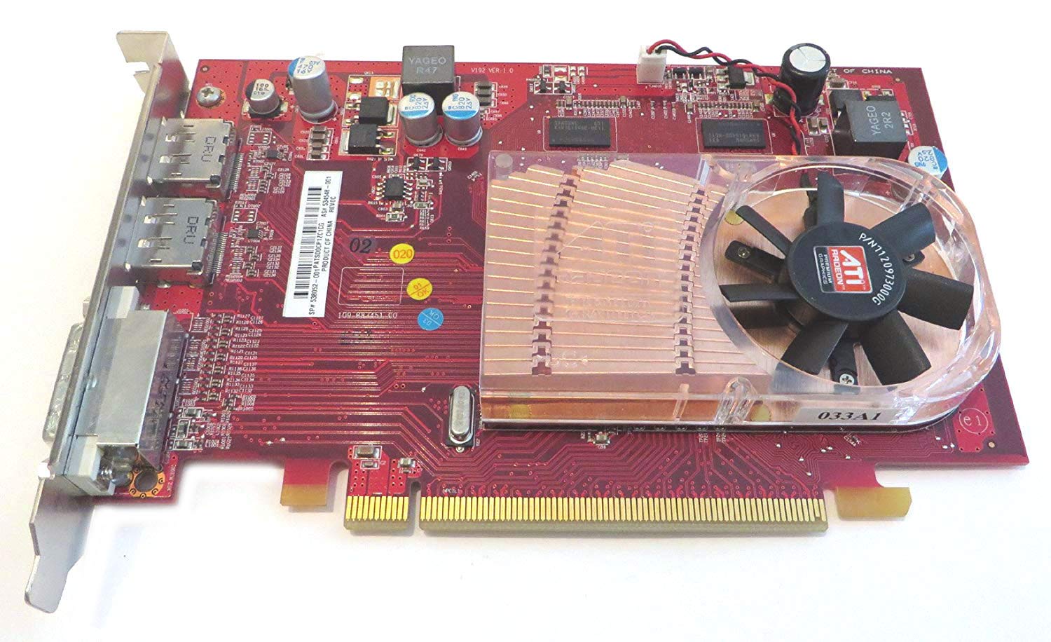 HP 538052-001 ATI Radeon HD4650 1GB GDDR3 Graphics Card with DVI & Dual DisplayPort - PCI Express Video Card for Gaming, Multimedia & Dual Monitor Setup