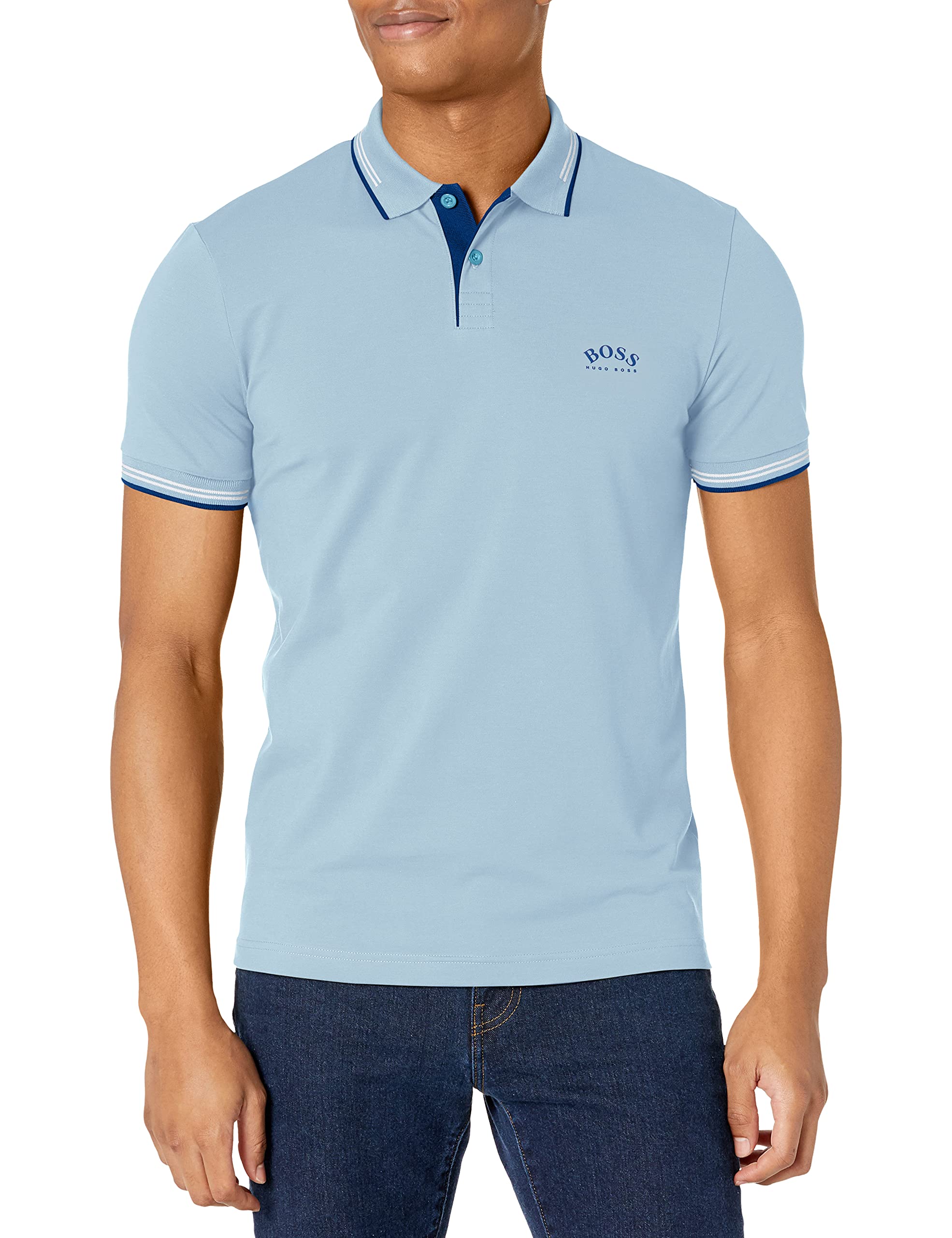 Hugo Boss Men's Classic Fit Polo Shirt - Premium Cotton Short Sleeve Casual Shirt for Golf, Business & Everyday Wear