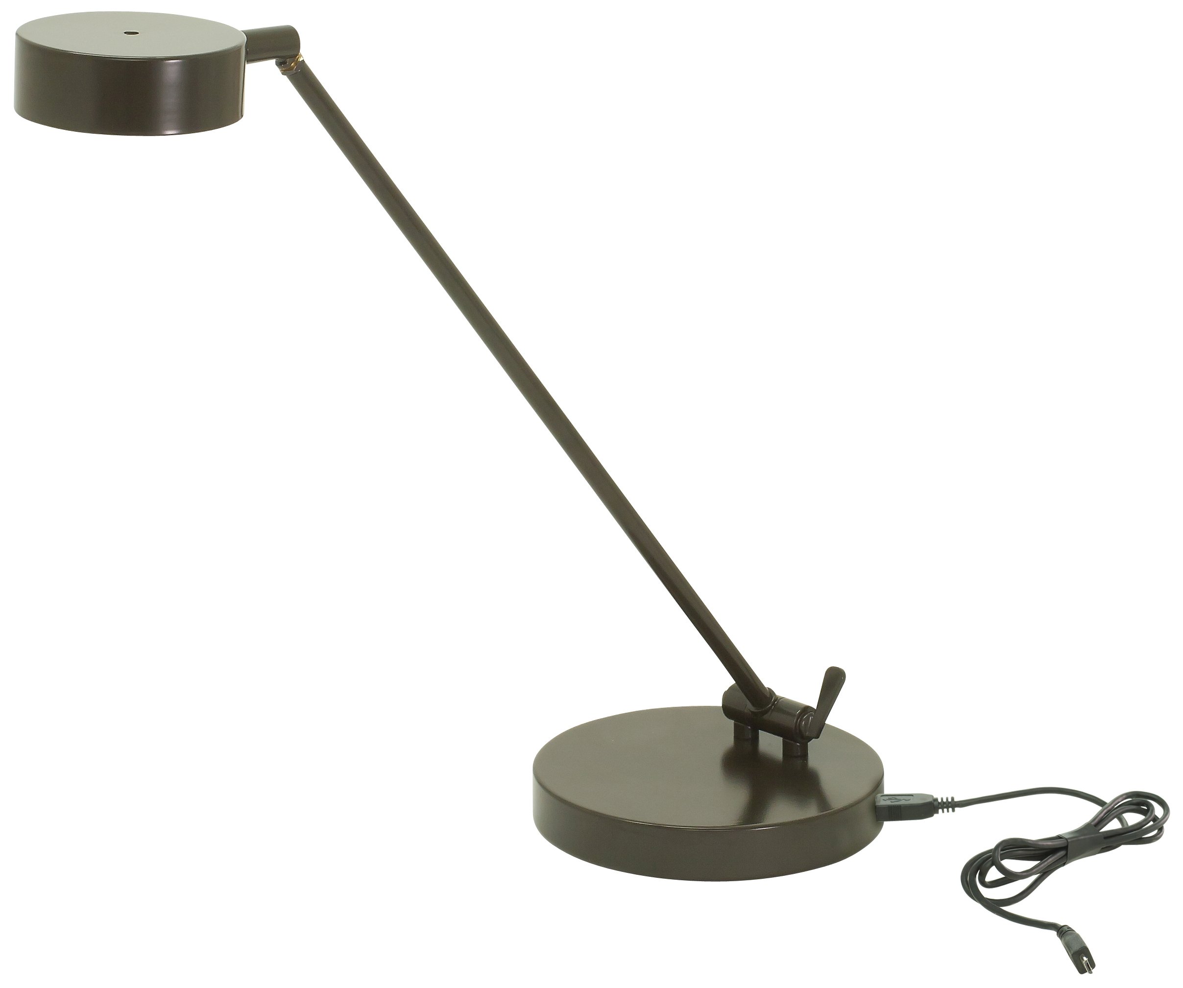 House of Troy G450-ABZ Adjustable LED Table Lamp in Architectural Bronze - Modern Desk Light for Home Office, Study & Bedroom Reading