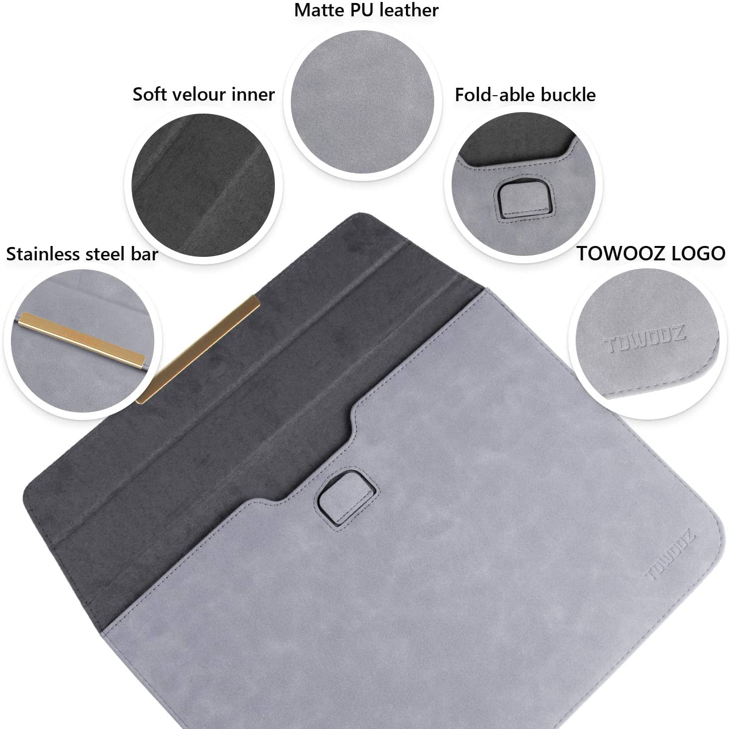 Premium 13 Inch MacBook Air Sleeve Case - Waterproof & Anti-Scratch Protective Cover Compatible with 2022 MacBook Pro M2, MacBook Air/Pro 13